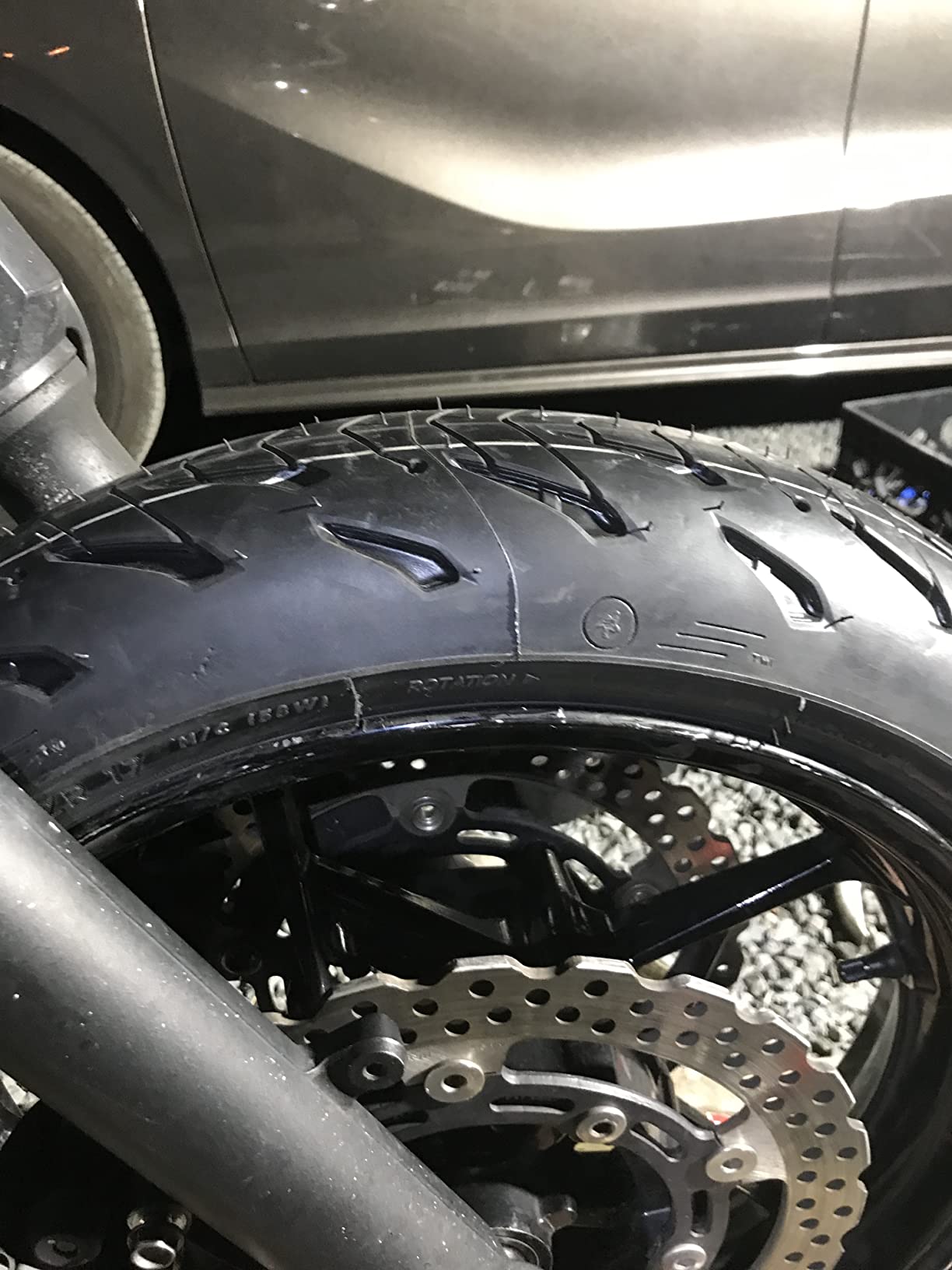 MICHELIN Road 5 Touring Radial Tire-180/55ZR-17 73W customer photo 2