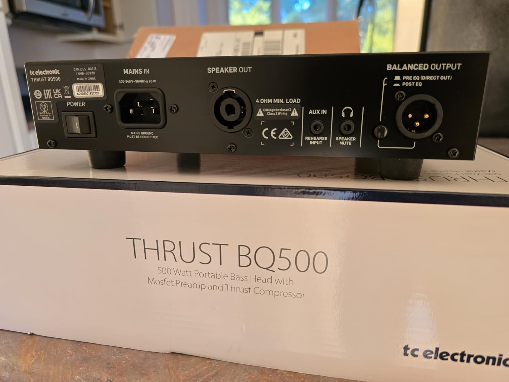 TC Electronic THRUST BQ500 500 Watt Portable Bass Head with Mosfet Preamp and Thrust Compressor customer photo 2