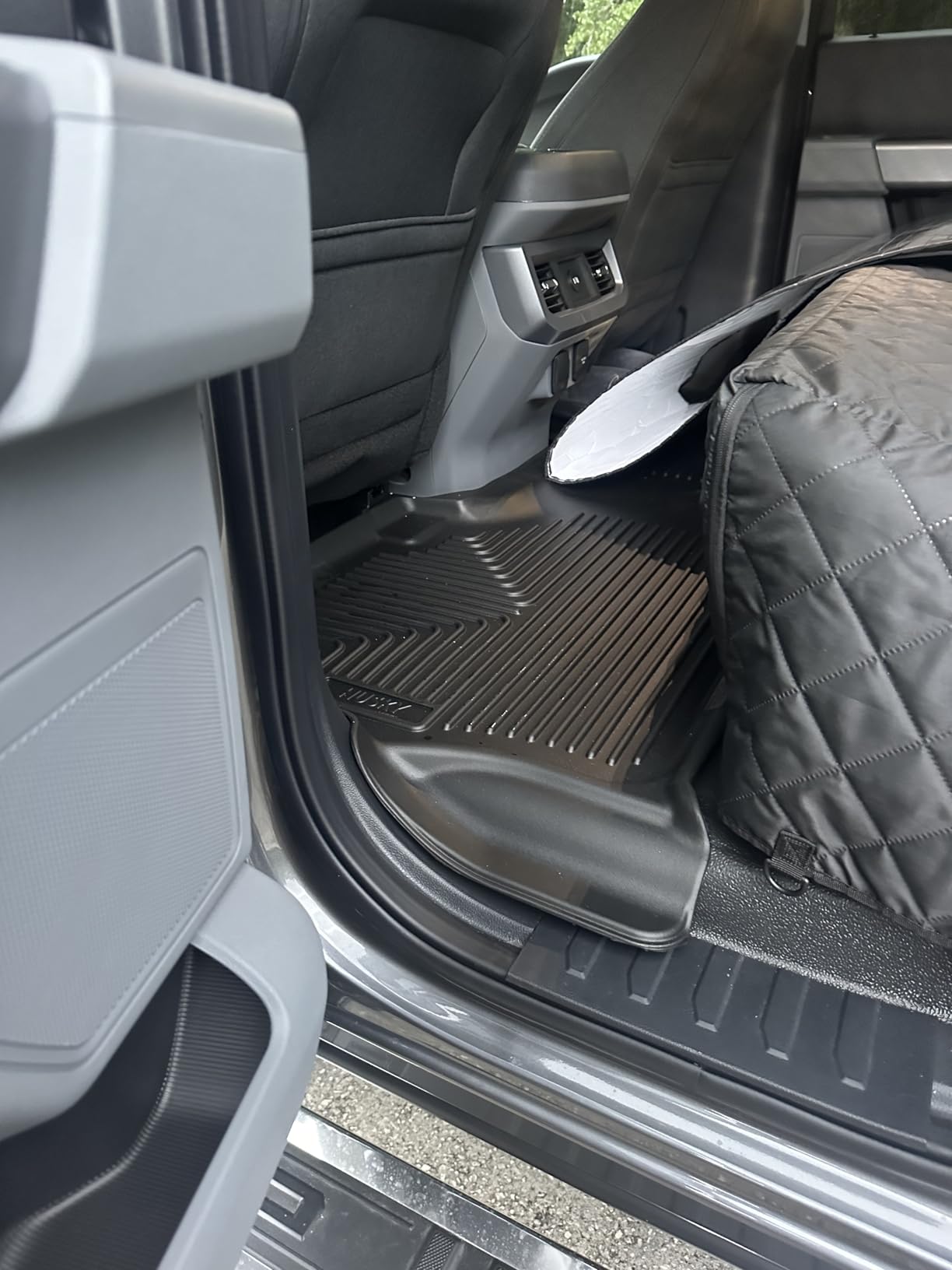 Husky Liners Weatherbeater Floor Mats | Fits 2017-2026 Ford F-250/F-350/F-450 Crew CAB with Factory Carpet & with Factory Underseat Storage ONLY | Front & 2nd Row, 3-pc Black - 94061 customer photo 1