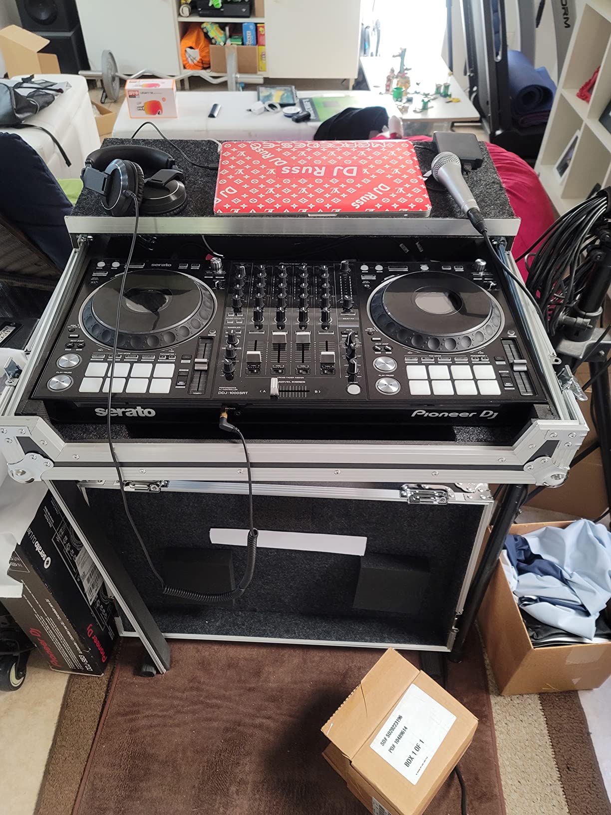 Flight Case Fits Pioneer DDJ-1000 with Glide Laptop Stand - Harmony Cases customer photo 1