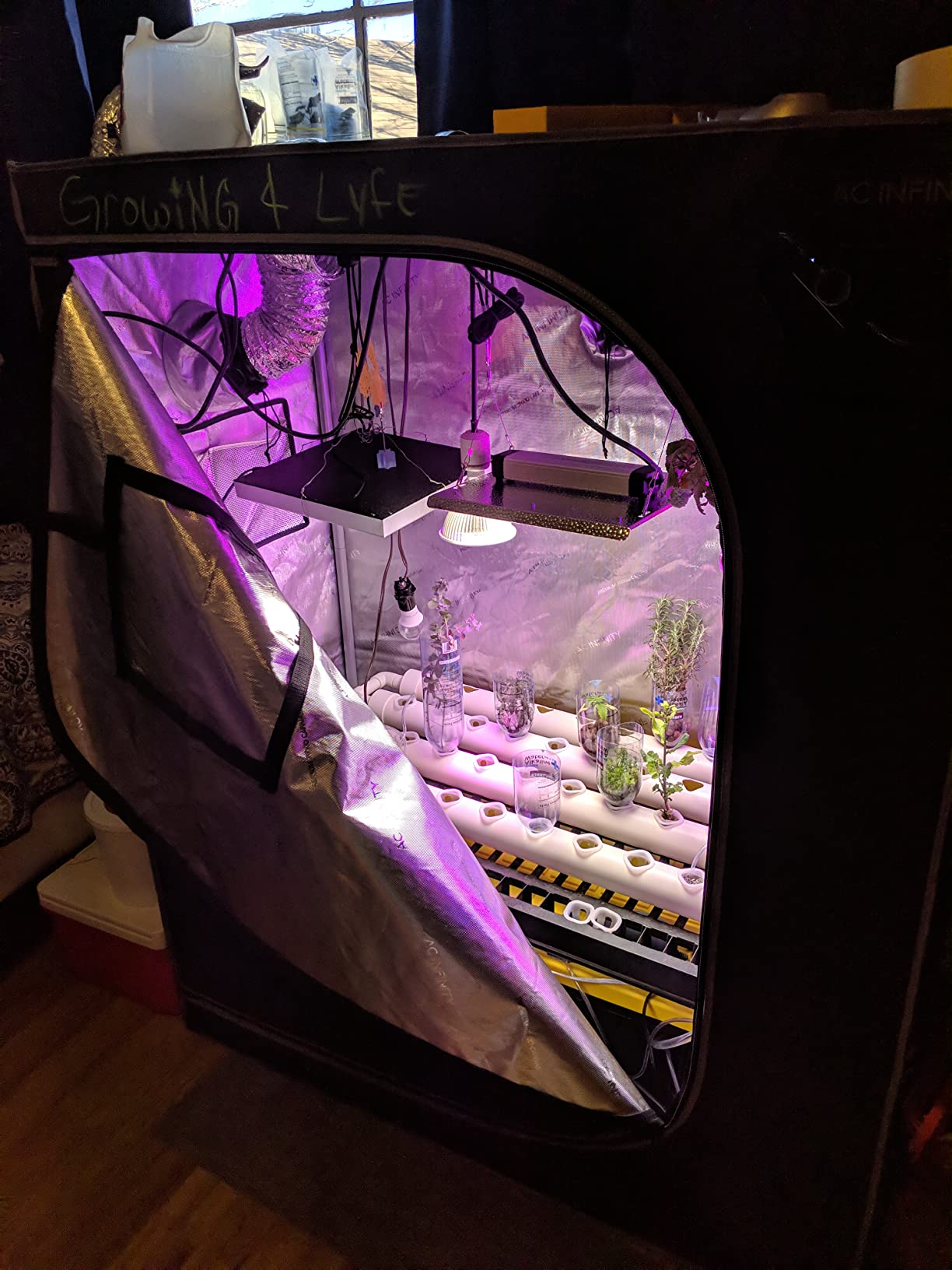 Hydroponic NFT 36 Holes Growing System with Special Fertilizer Timing Cycle, PVC Pipe Garden Plant Kit customer photo 1