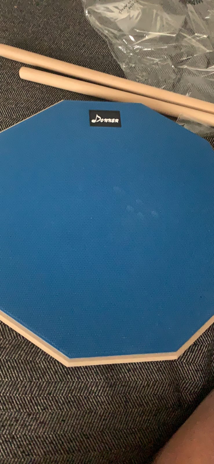Donner Drum Practice Pad 8 Inches, Silent Practice Drum Pad 2-Sided customer photo 1