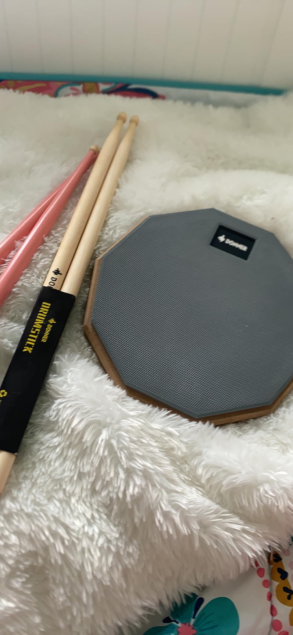Donner Drum Practice Pad 8 Inches, Silent Practice Drum Pad 2-Sided customer photo 2