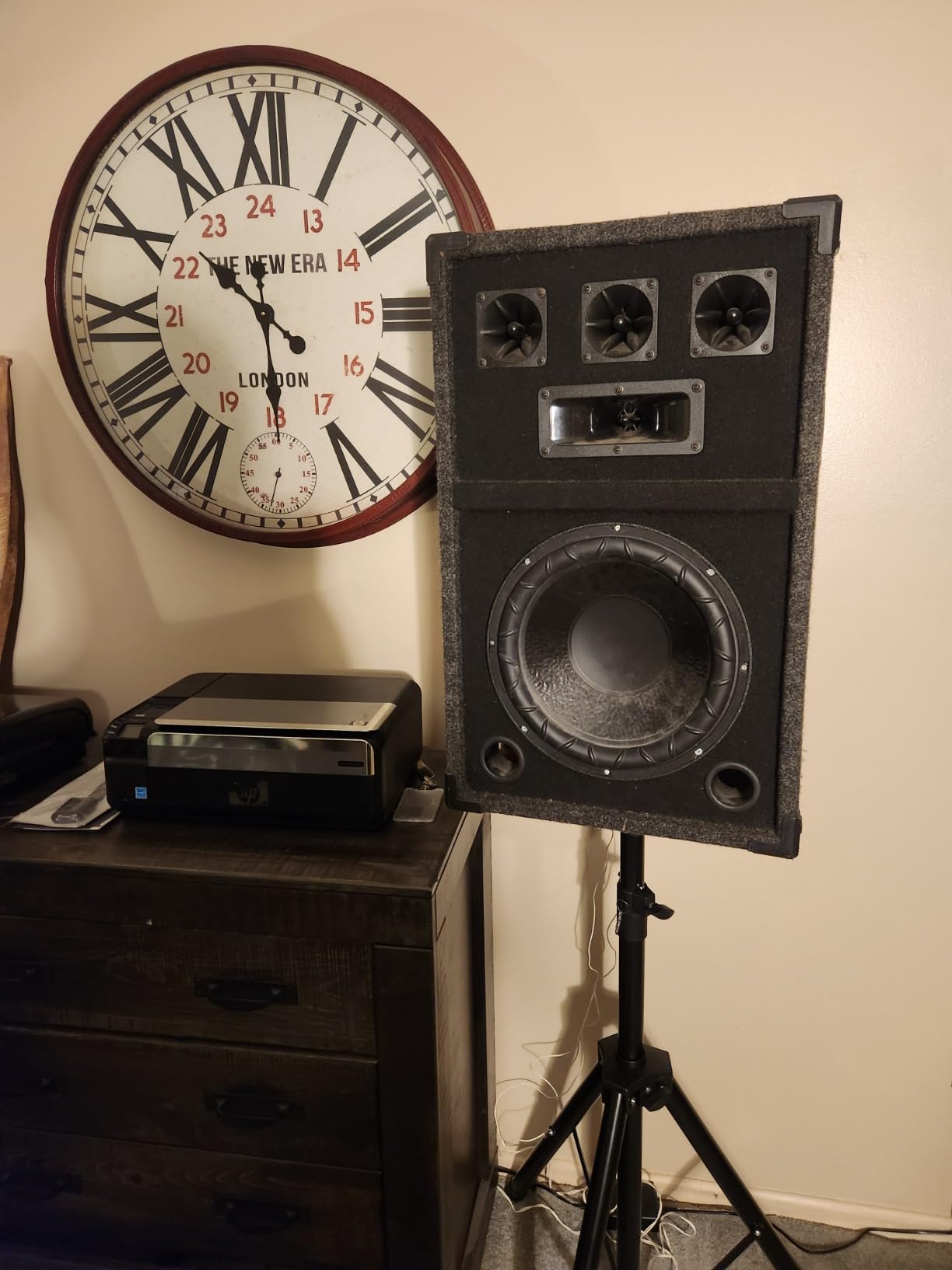 EMART PA Speaker Stands Pair with Carrying Bag, Adjustable Height 39-77in customer photo 1