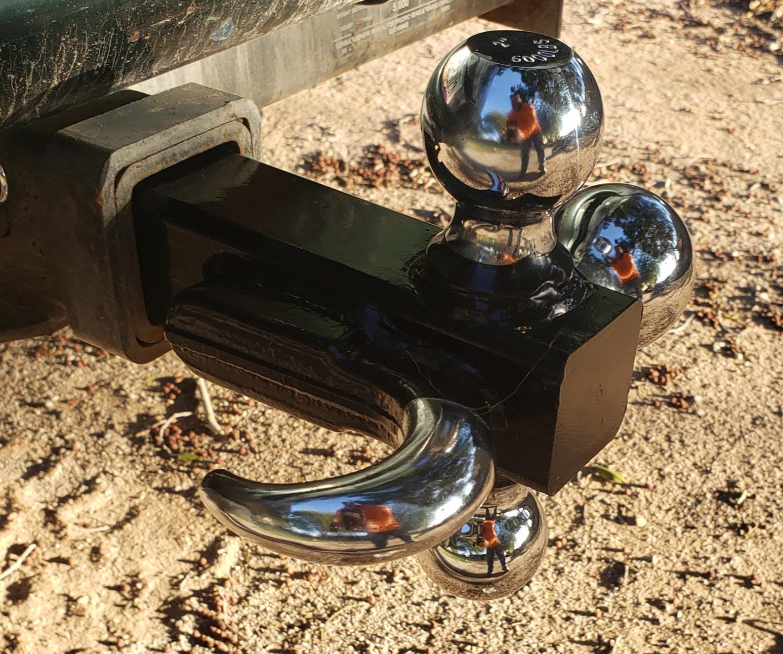 ORCISH Tri-Ball Trailer Hitch Mount with Tow Hook & Pin for 2