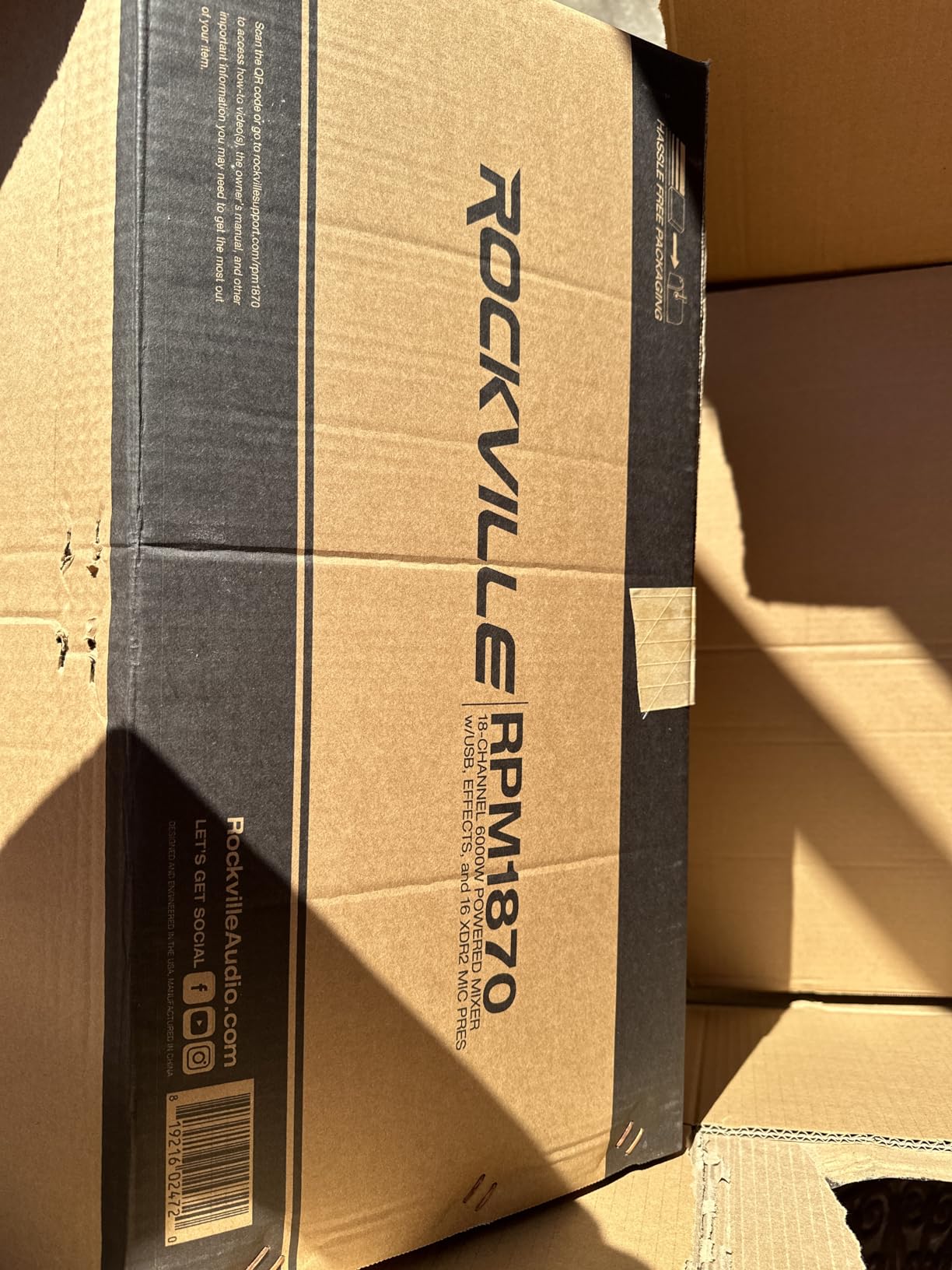 Rockville RPM1870 18 Channel 6000W Powered Mixer with USB, 16 XDR2 Mic Pres customer photo 1