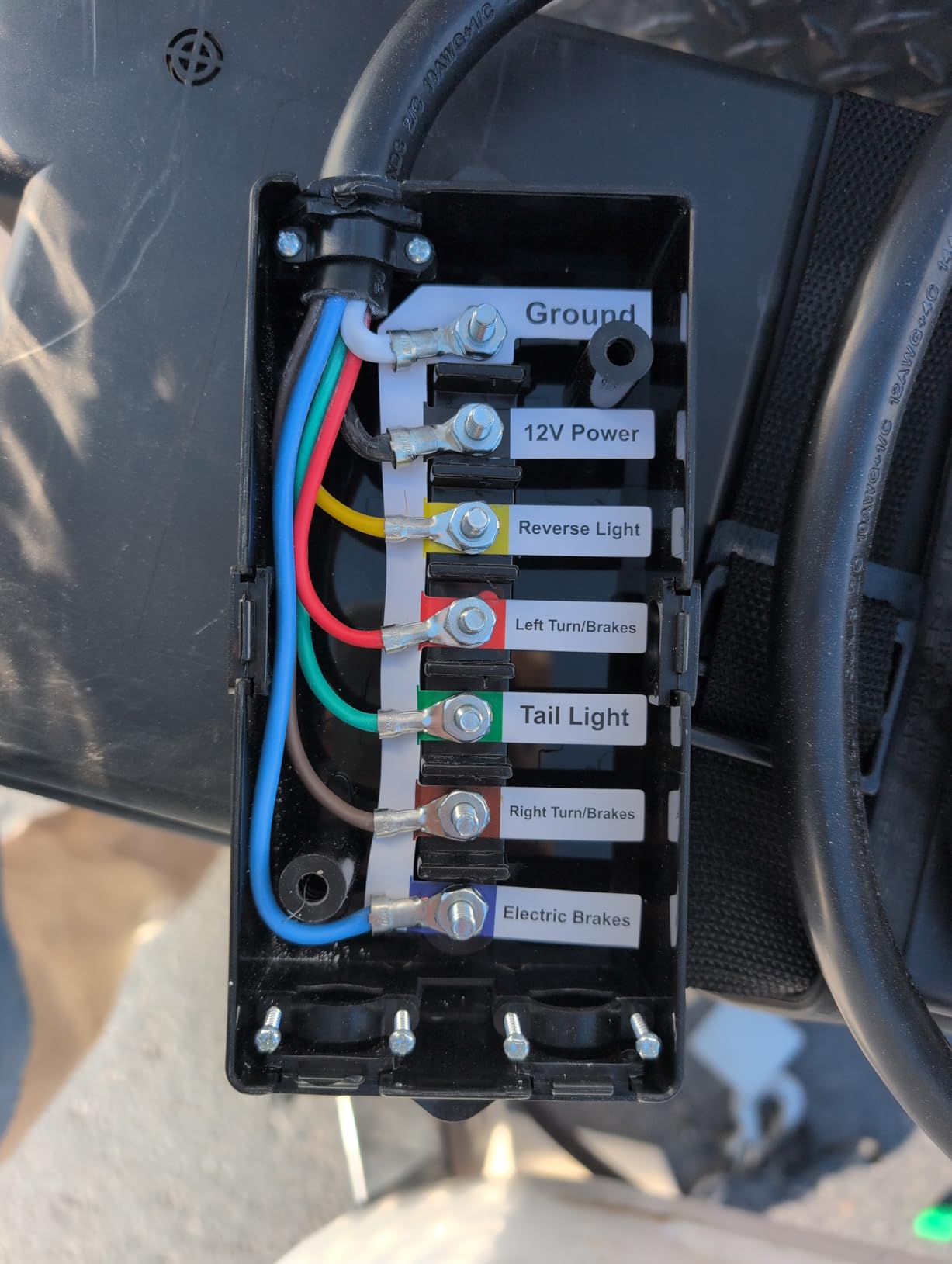 RVGUARD 7 Way 8 Foot Trailer Cord with 7 Gang Junction Box Kit customer photo 2