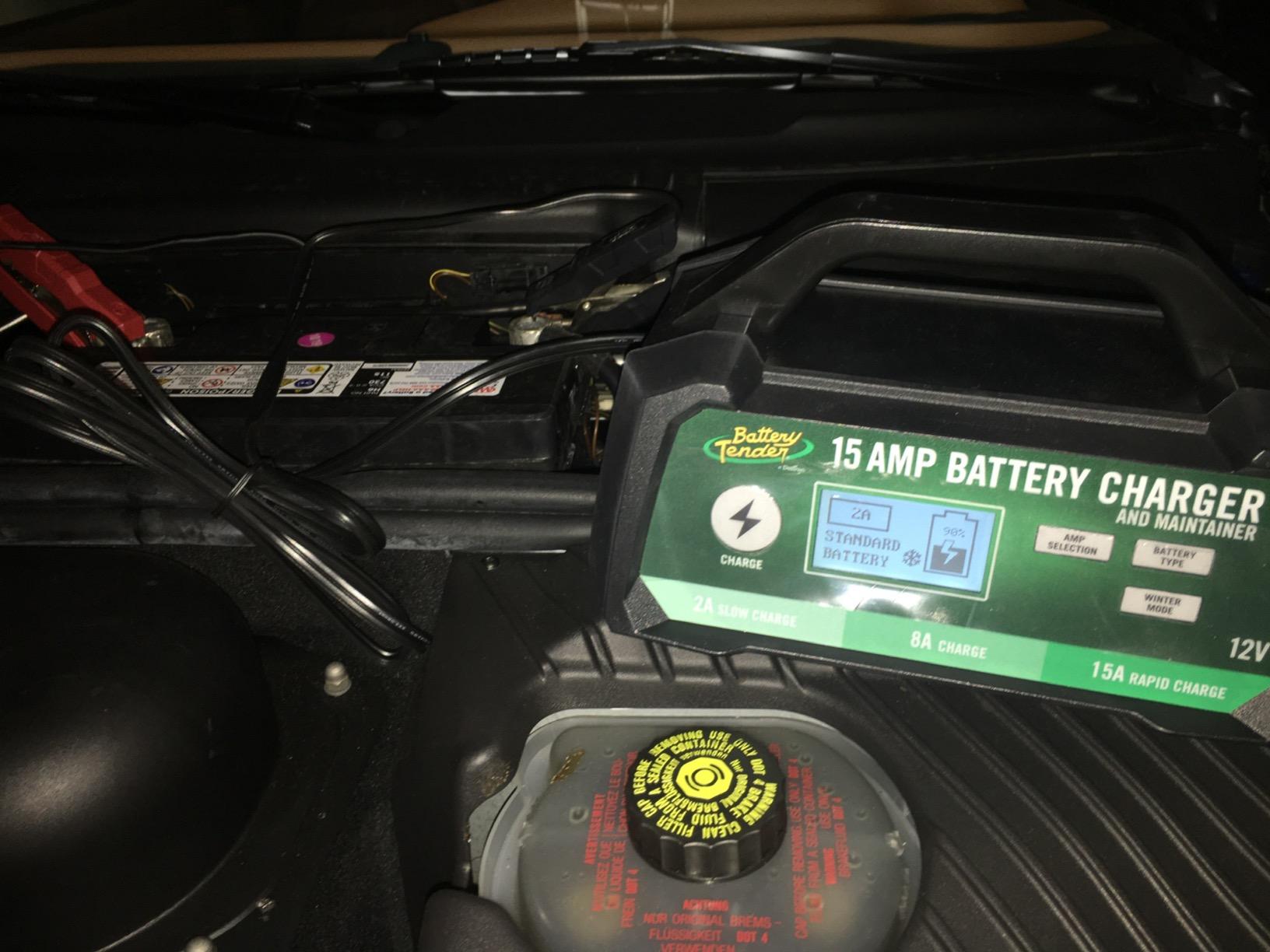 Battery Tender 15 AMP Battery Charger and Maintainer - 12V Switchable 15 AMP / 8 AMP / 2 AMP - Selectable Chemistry Standard AGM Gel - LCD Display - 022-0234-DL-WH customer photo 2