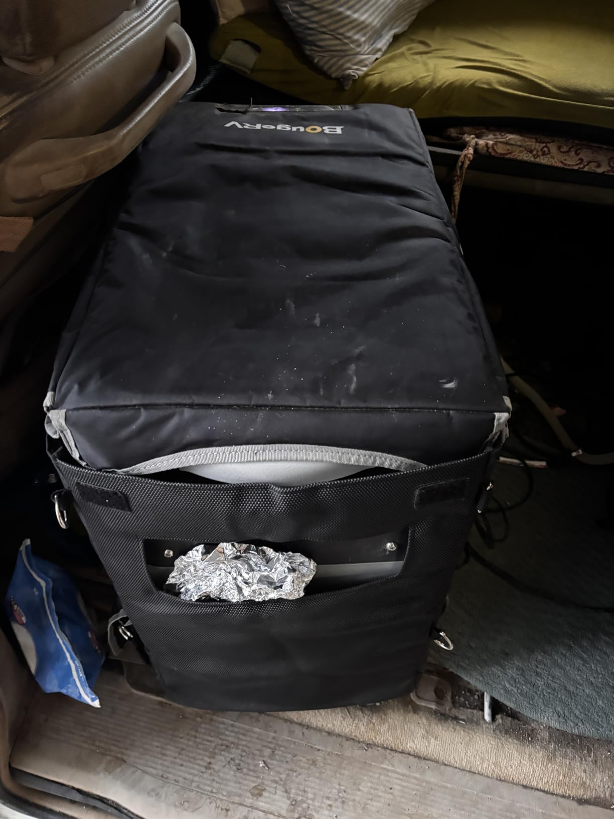 BougeRV 53 Quart Insulated Protective Cover, 12 Volt Portable Refrigerator Cover, Car Freezer Cover (Refrigerator NOT Included) customer photo 2