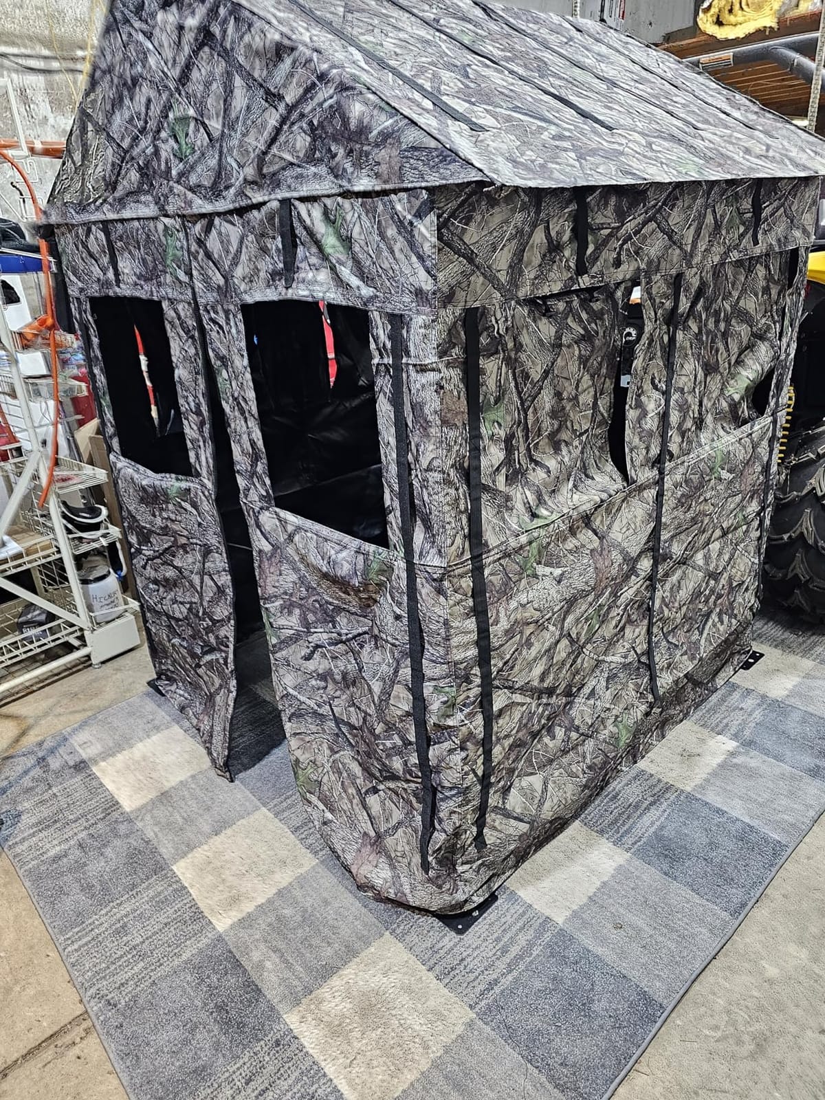 Hunting Blind for Deer Hunting – Heavy-Duty Steel Frame, 8 Shoot-Through Windows, Durable 300D Oxford Fabric, Full Visibility Ground Blind for Bow and Gun Hunters customer photo 1