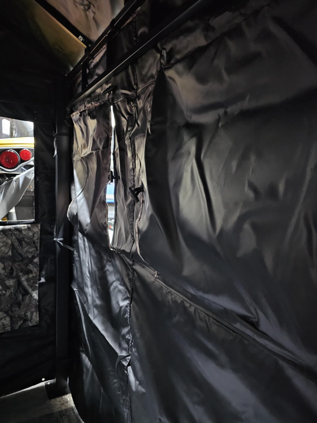 Hunting Blind for Deer Hunting – Heavy-Duty Steel Frame, 8 Shoot-Through Windows, Durable 300D Oxford Fabric, Full Visibility Ground Blind for Bow and Gun Hunters customer photo 2