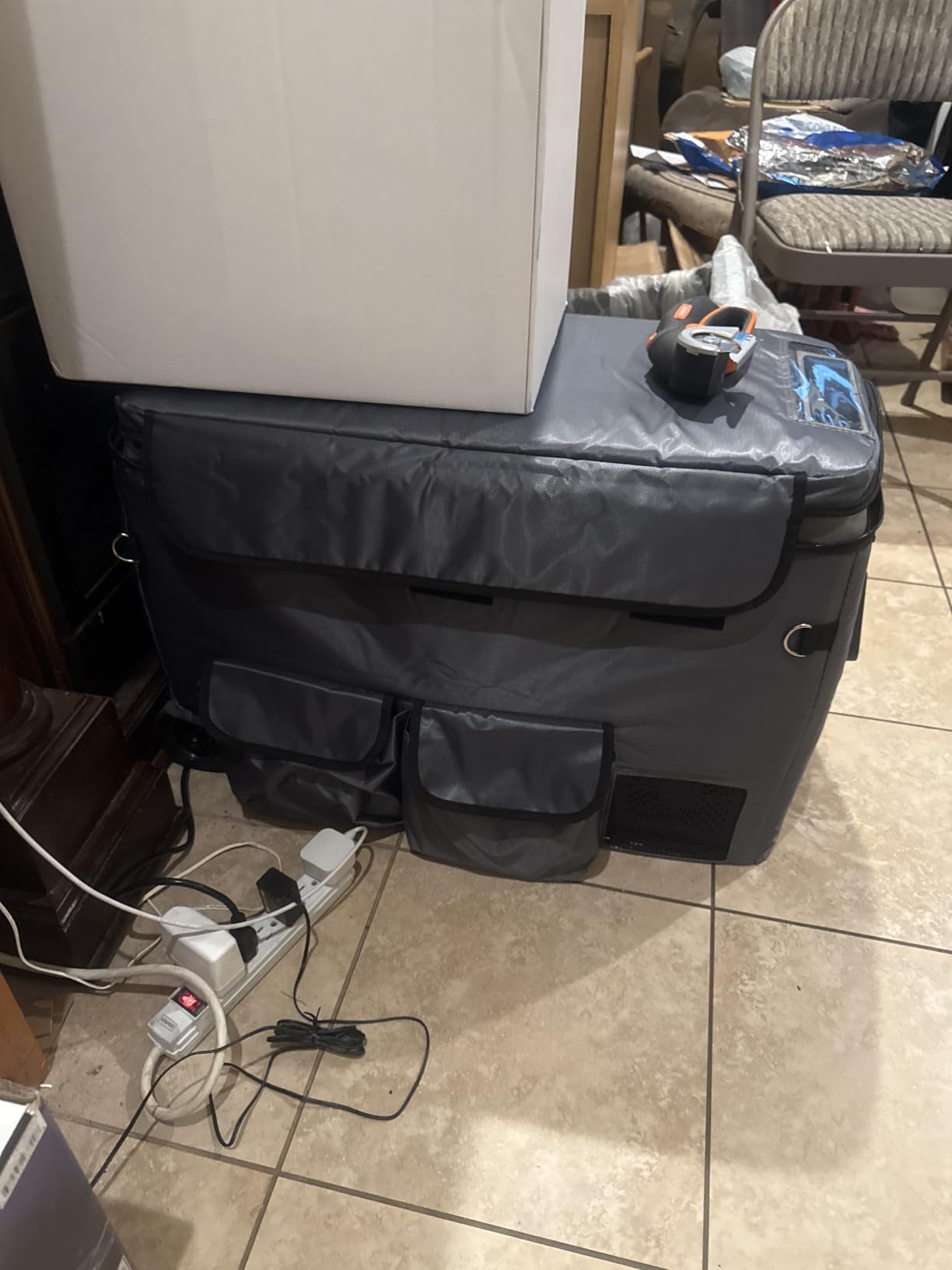 T50 Insulated Protective Cover for Alpicool T50, Bodega 53 Quart, VEVOR 53 Qt Dual Zone Car Fridge Freezer customer photo 2