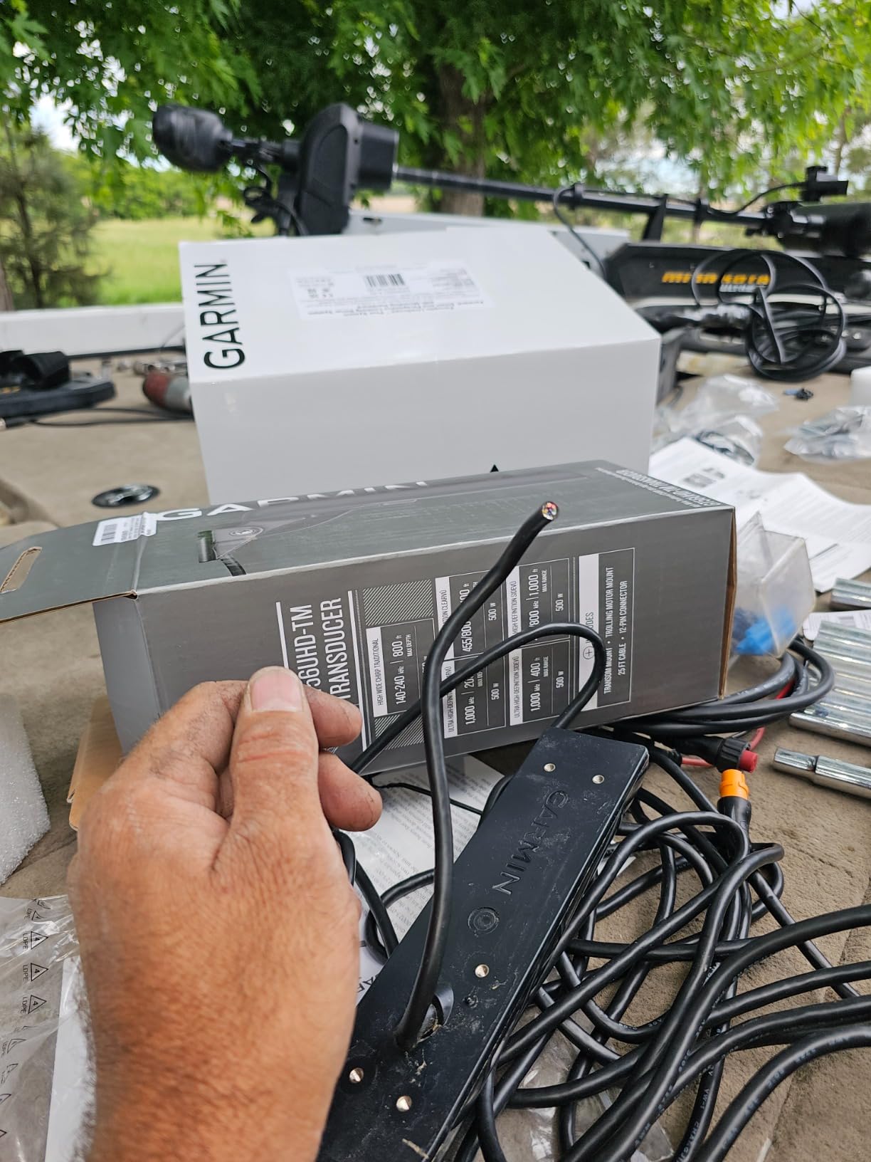 Garmin GT56UHD-TM Transom Mount Transducer customer photo 2