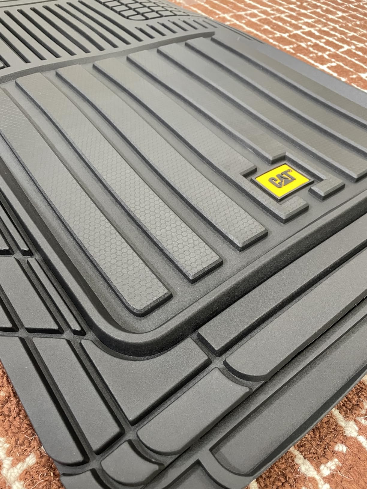 CAT® ToughLiner™ Black Car Floor Mat– Heavy-Duty Trim to Fit for Trucks, & SUVs – All-Weather Odorless Rubber Automotive Mat & SUV Floor Liners for Maximum Protection customer photo 2