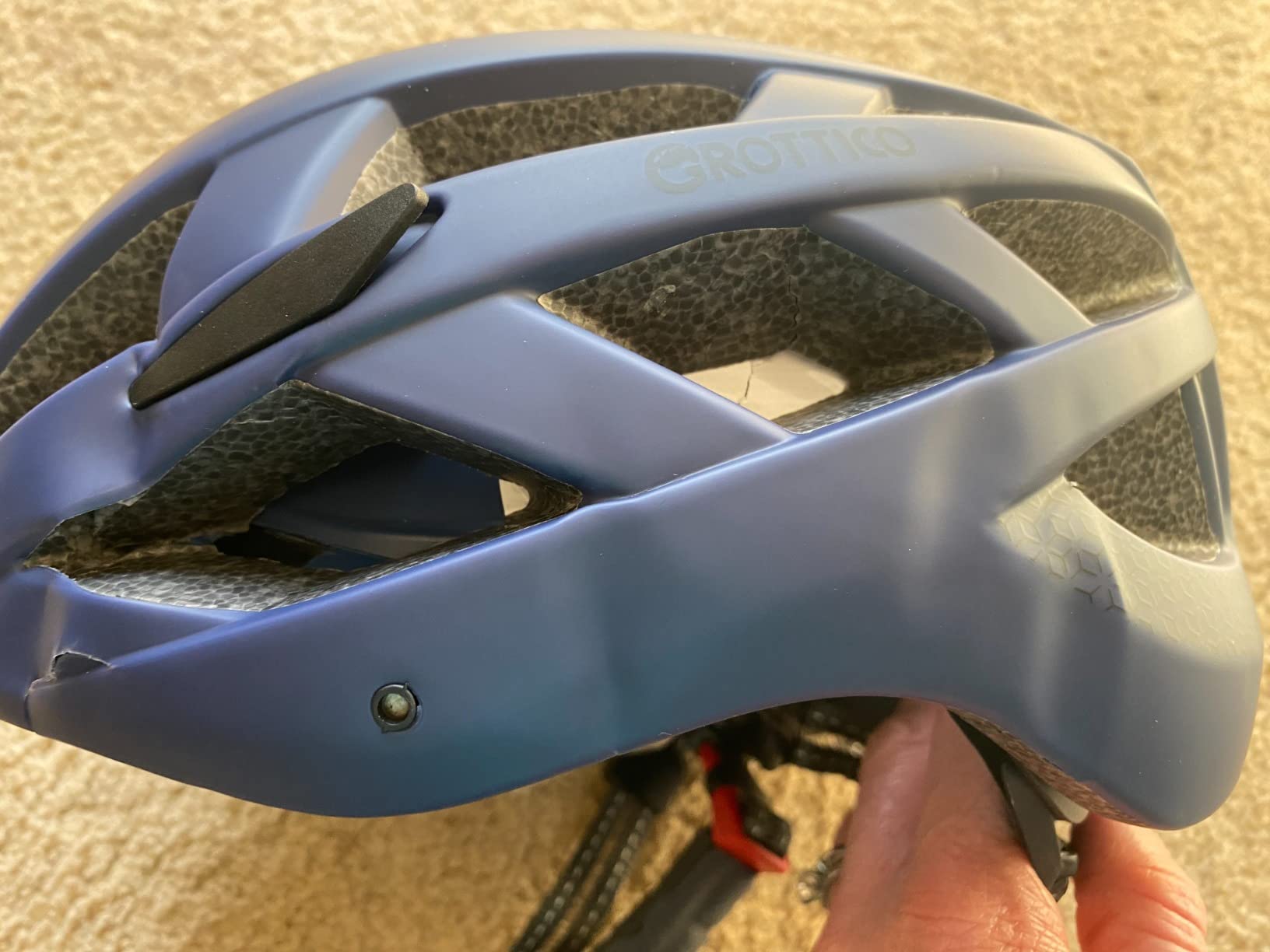 Adult-Men-Women Bike Helmet with Light - Mountain Road Bicycle Helmet with Replacement Pads & Detachable Visor customer photo 1
