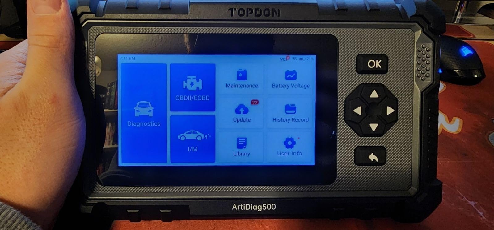 TOPDON AD500 OBD2 Scanner Car Diagnostic Tool, Engine ABS SRS Transmission customer photo 2