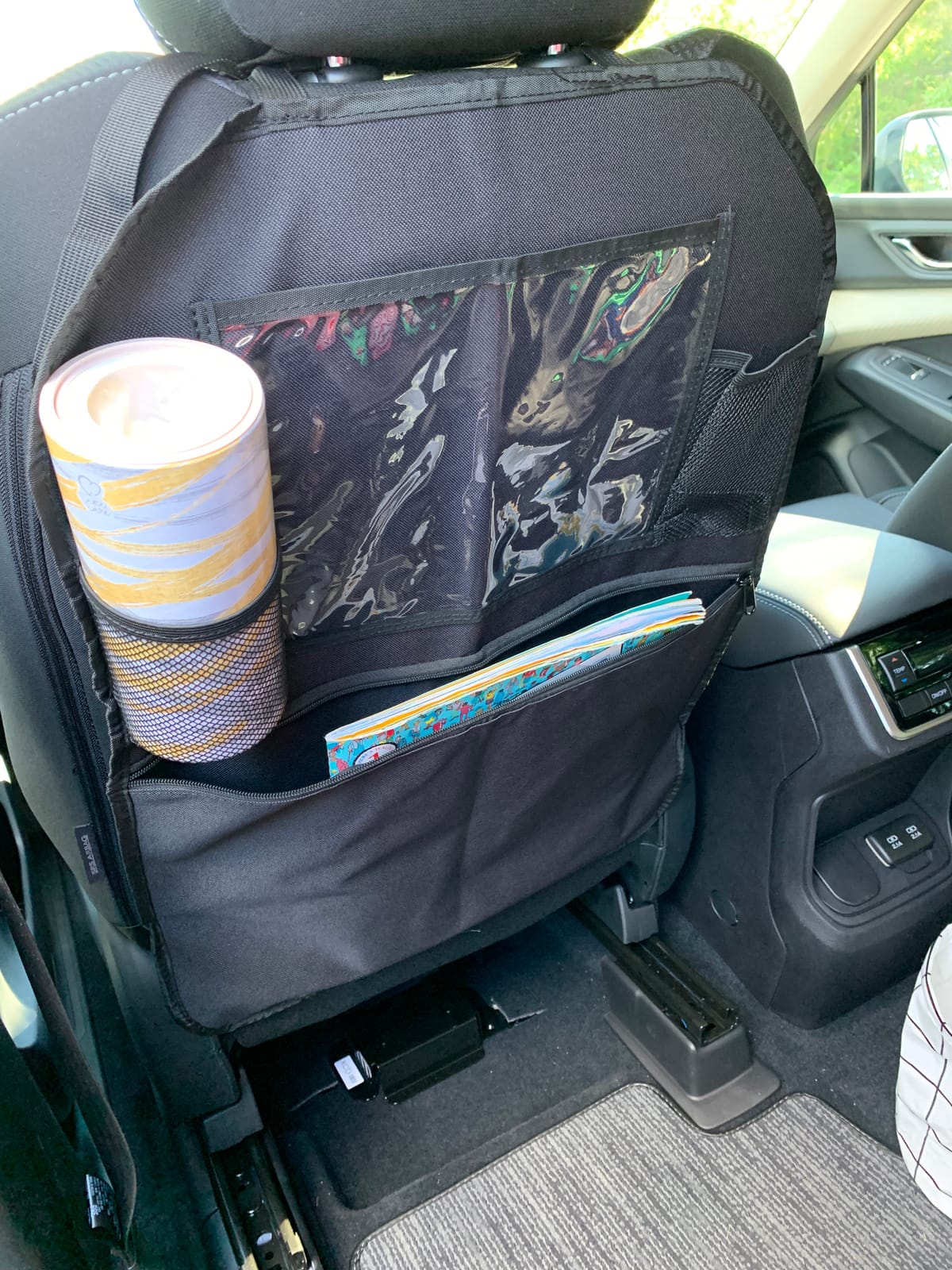 Premium Backseat Organizer for Kids 2 Pack, Heavy Duty Waterproof and Stain Resistant Kick Mats Back Seat Protector, Durable Backseat Car Organizer with Tablet Holder+Storage Pockets customer photo 1