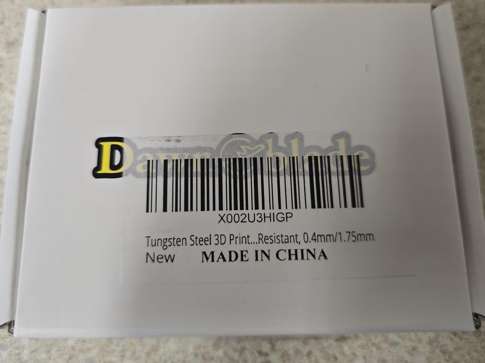 Tungsten Carbide MK8 Nozzle 0.4mm/1.75mm, Wear Resistant for 3D Printer customer photo 1