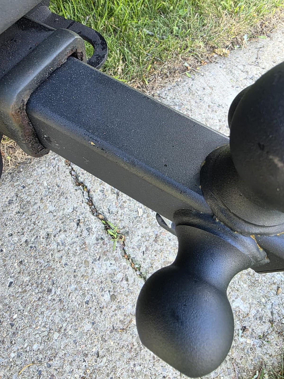 Patented Forged Trailer Hitch Tri-Ball Hitch with Hook: 3 Sizes in 1 Tow Ball Hitch, Fits 2-inch Hitch Receiver, Secure Locking Mechanism, Matt Black customer photo 1