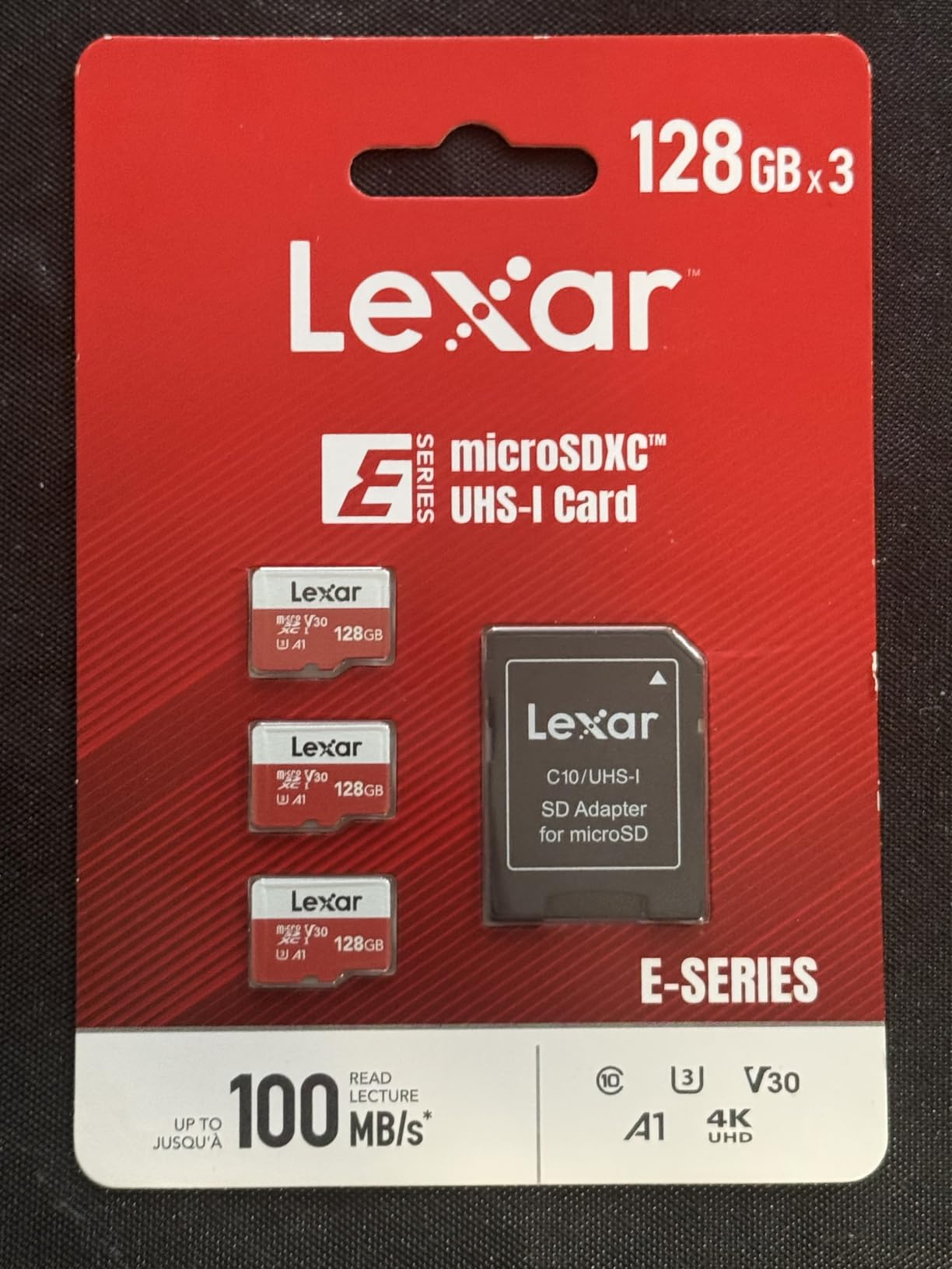 Lexar E-Series 128GB 2 PK Micro SD Card microSDXC UHS-I Flash Memory Card customer photo 2