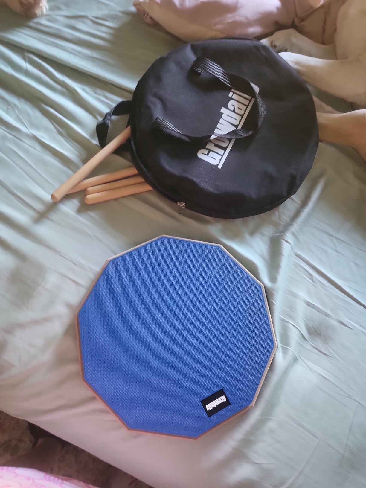 Drum Practice Pad for drumming drum pad and sticks 12 In customer photo 2