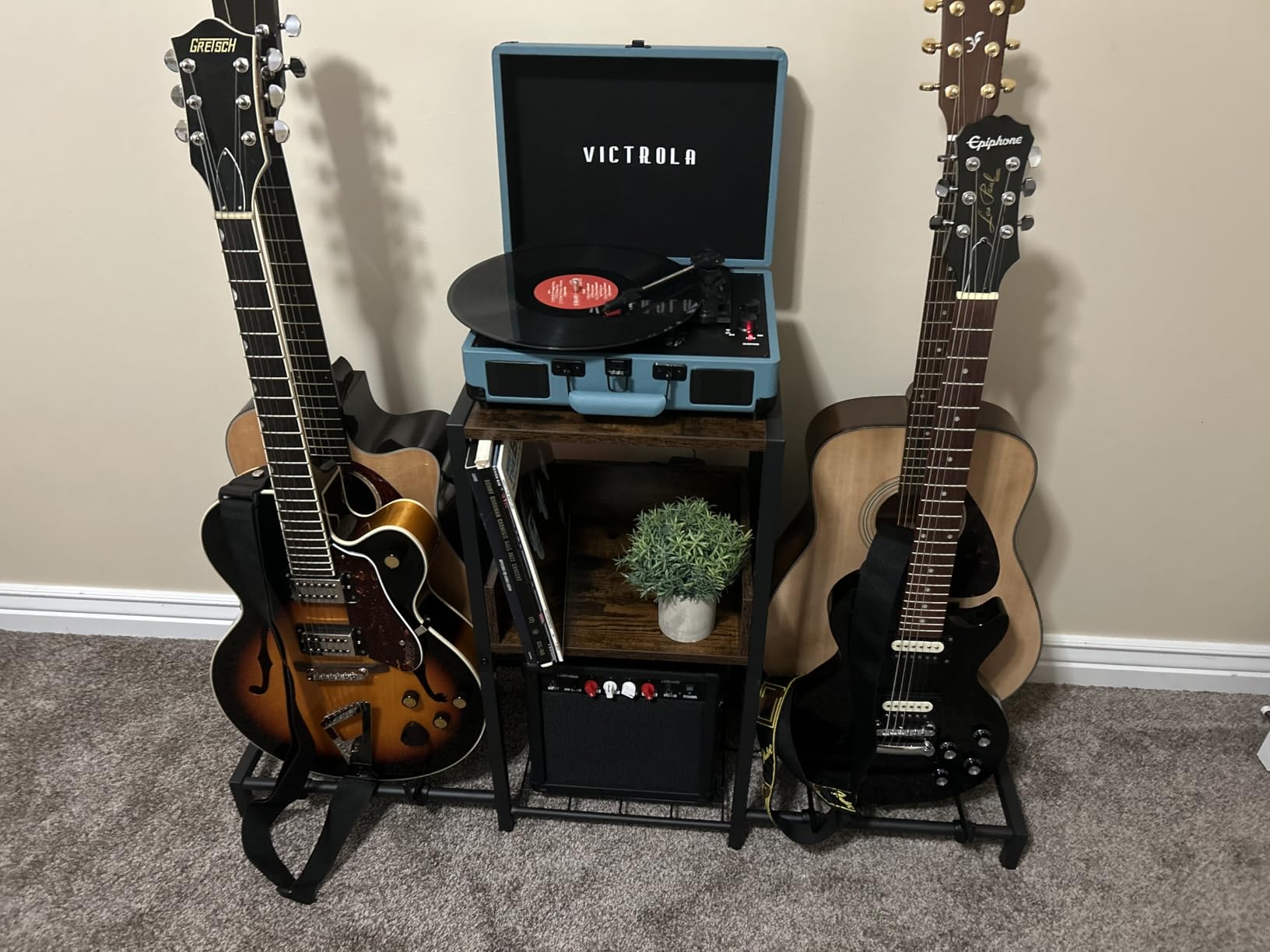 Bikoney Guitar Stand Floor for Multiple Guitars with Amp Stand customer photo 1