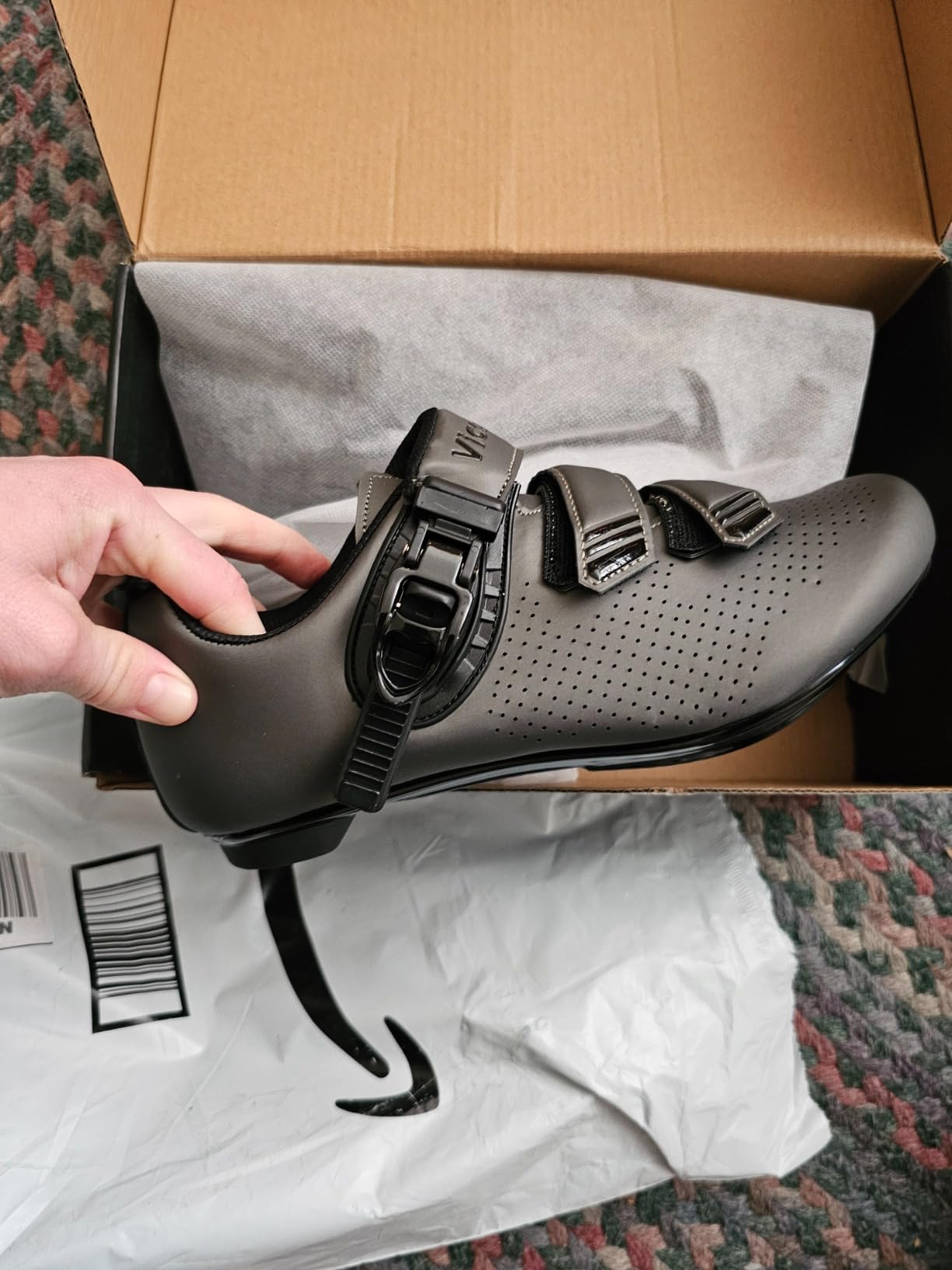 Indoor Cycling Shoes for Men Women Compatible with Peloton Bike Pre-Installed with Look Delta Cleats Outdoor Road Biking customer photo 1