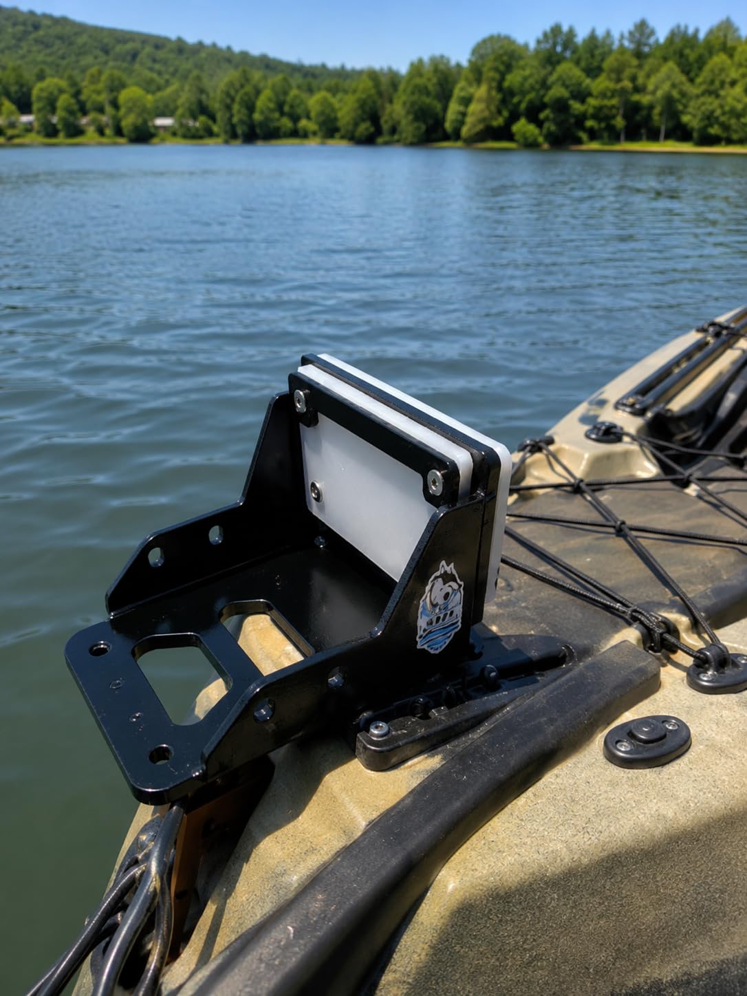 HKTE Aluminum Trolling Motor Mount for Kayaks and Canoes, Up to 3 HP customer photo 2