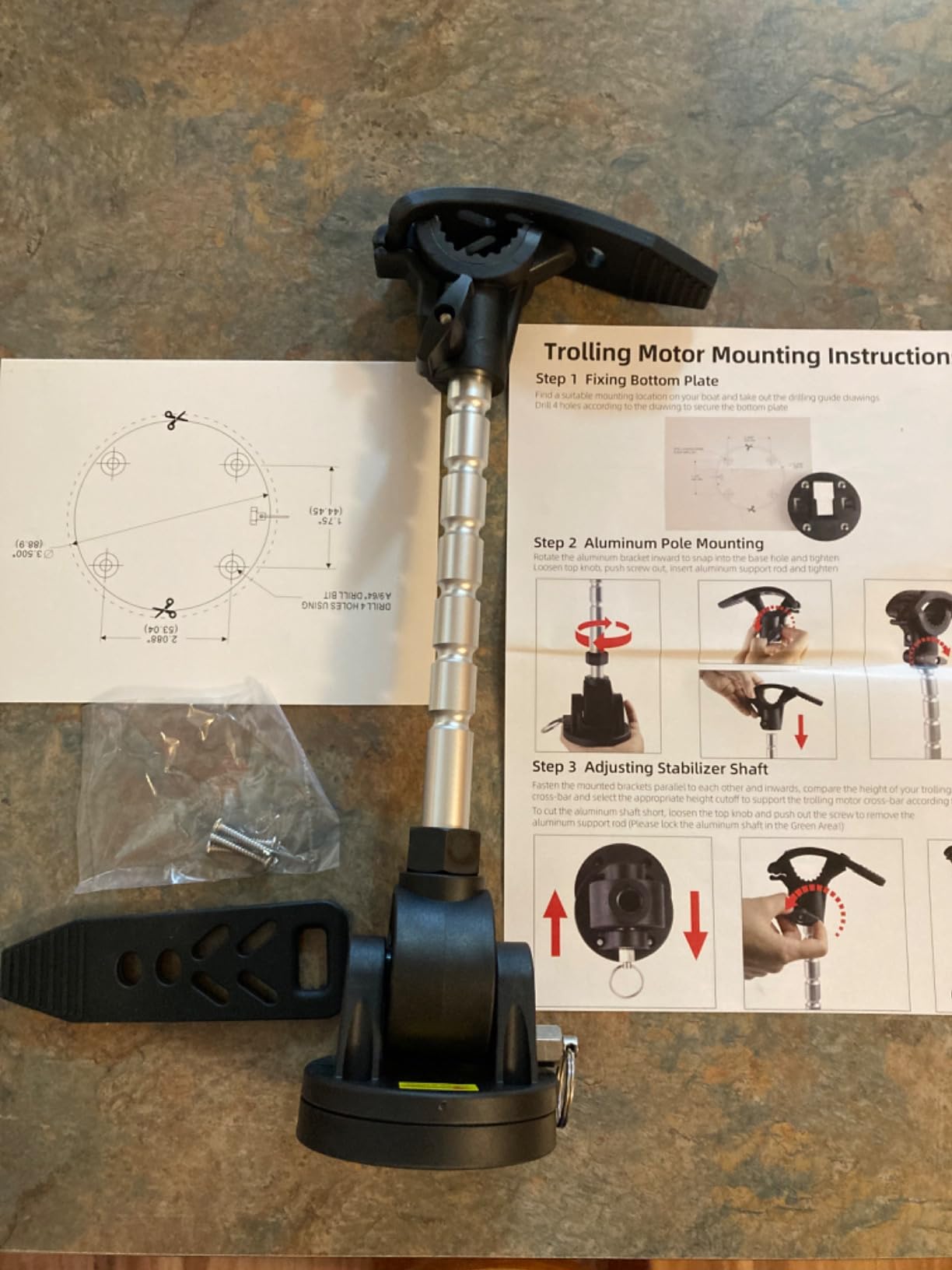 Trolling Motor Stabilizer Mount Trolling Motor Support for Minn Kota customer photo 2