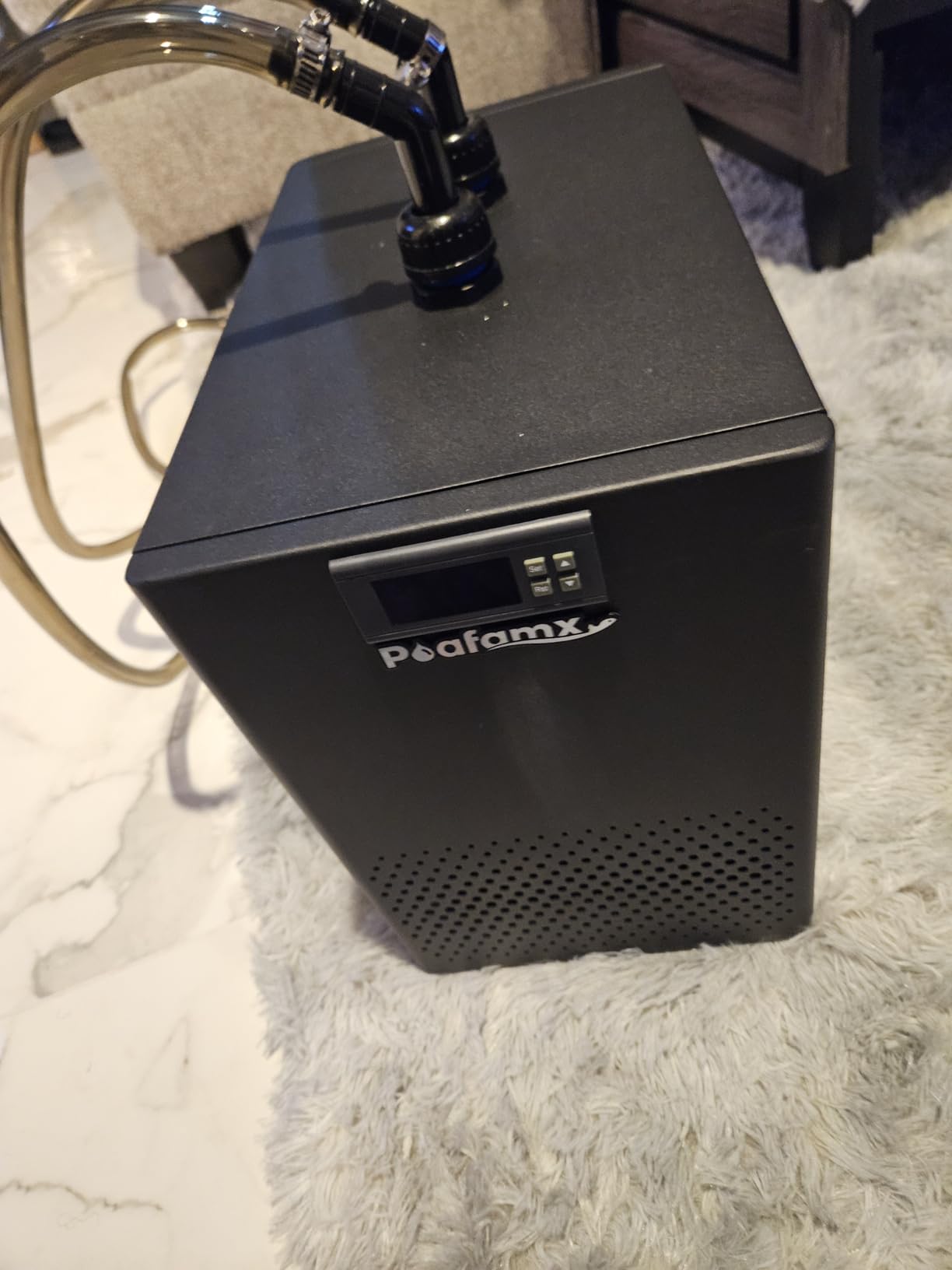Poafamx Aquarium Chiller 26gal, 1/13 HP Small Water Chiller for Axolotl customer photo 2