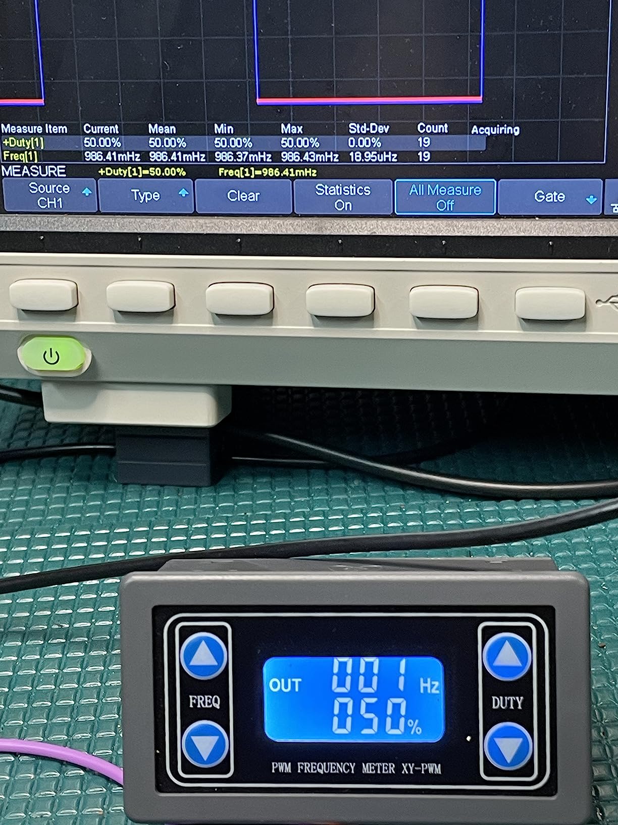 DROK Signal Generator 2pcs, DC 3.3-30V Function Generator 5-30mA LCD Display PWM Pulse Frequency Duty Cycle Rectangular Wave Square Wave Signal Generator customer photo 2