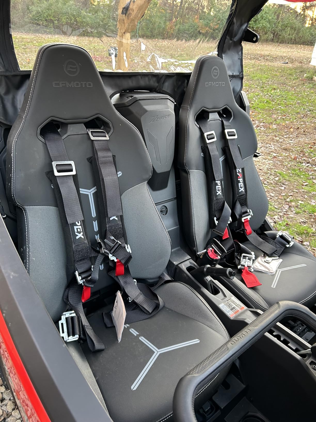 4 Point Harness 2 Inch Straps Upgraded Heavy Duty Buckle Compatible with Polaris Can-Am SxS UTV Off-Road with Ventilated Memory Foam Padding, Off Road Use Only, 2 Pack customer photo 1