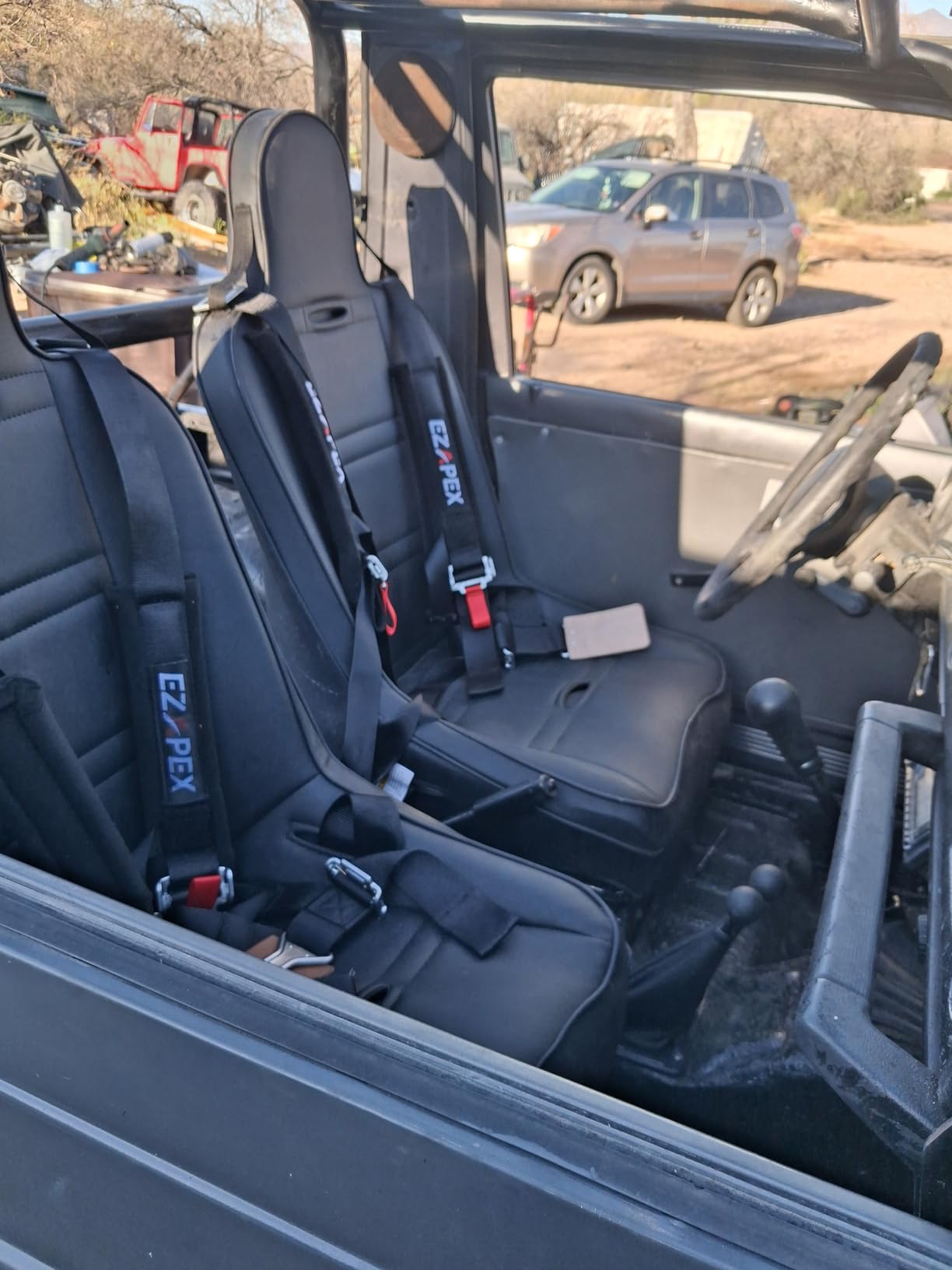 4 Point Harness 2 Inch Straps Upgraded Heavy Duty Buckle Compatible with Polaris Can-Am SxS UTV Off-Road with Ventilated Memory Foam Padding, Off Road Use Only, 2 Pack customer photo 2