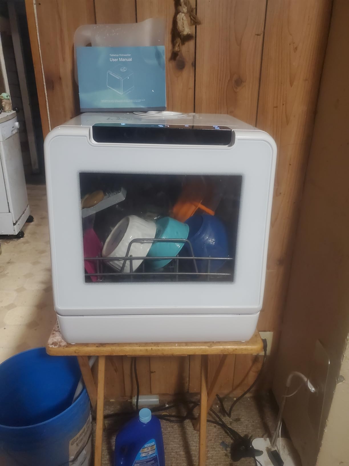 EUHOMY 8-Program Countertop Dishwasher with 5L Tank, 167°F, 40dB, No Hookup customer photo 2