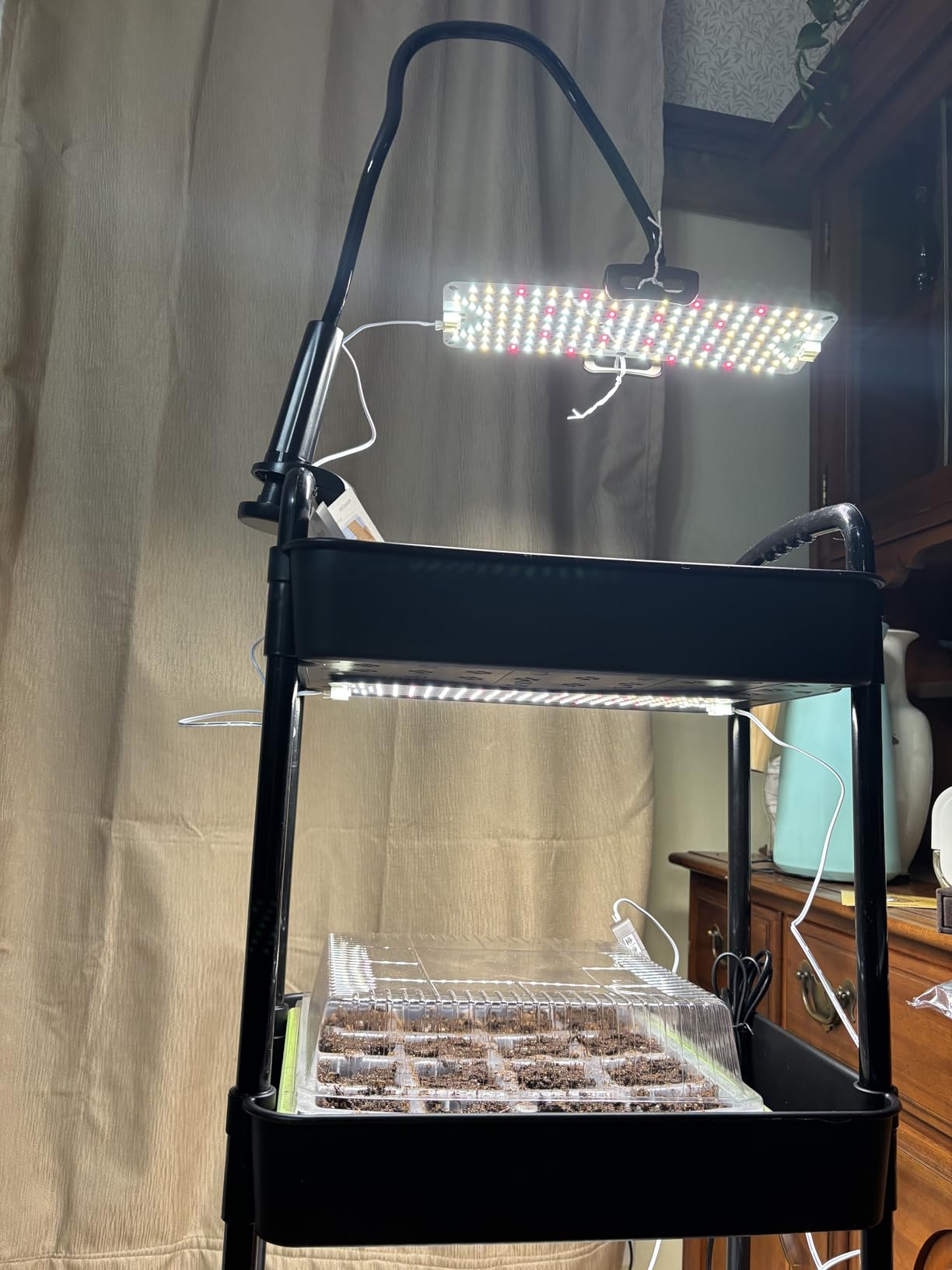 SDOVUERC Full Spectrum Grow Panel Lights for Indoor Plants and Shelves. customer photo 2