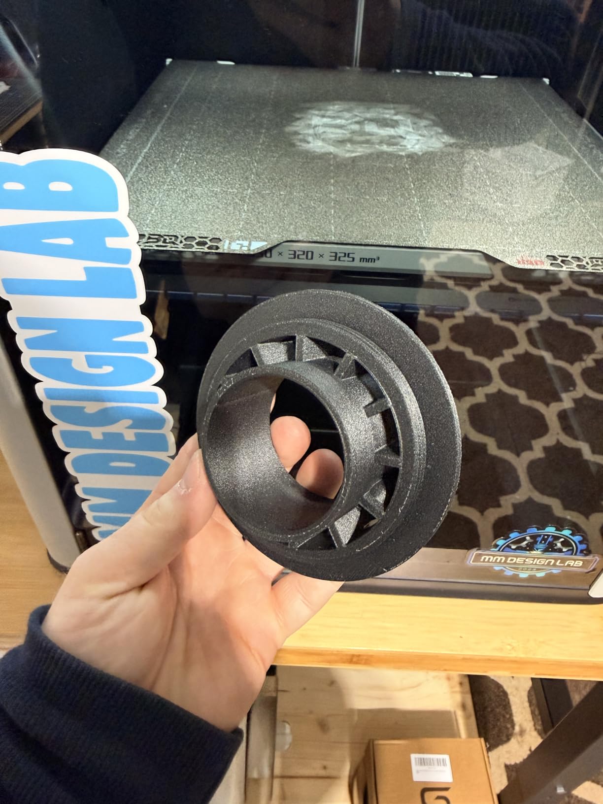 SUNLU PA12-CF 20% Carbon Fiber Nylon 1.75mm 3D Printing Filament, Black 1KG customer photo 2