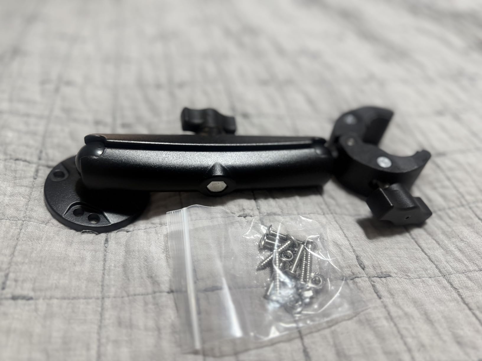 Trolling Motor Stabilizer Mount Support for Minn kota Terrova/Riptide Terrova/Ulterra/PowerDrive, 360° Adjustable Anti-Vibration Trolling Motor Shaft Clamp Mount customer photo 1
