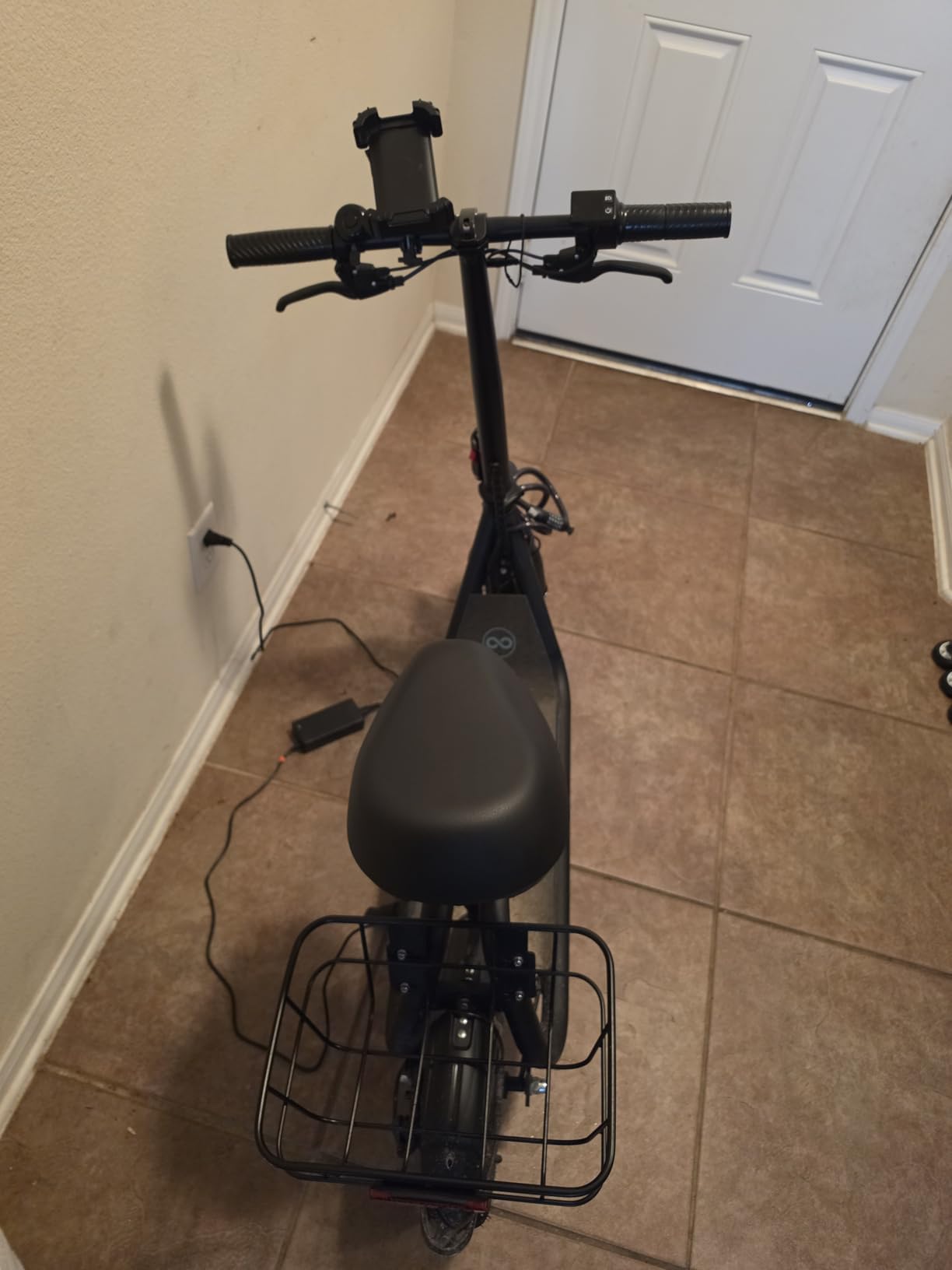 AWWSCOOTER Electric Scooter with Seat & Basket for Adults 20Mile Range customer photo 1