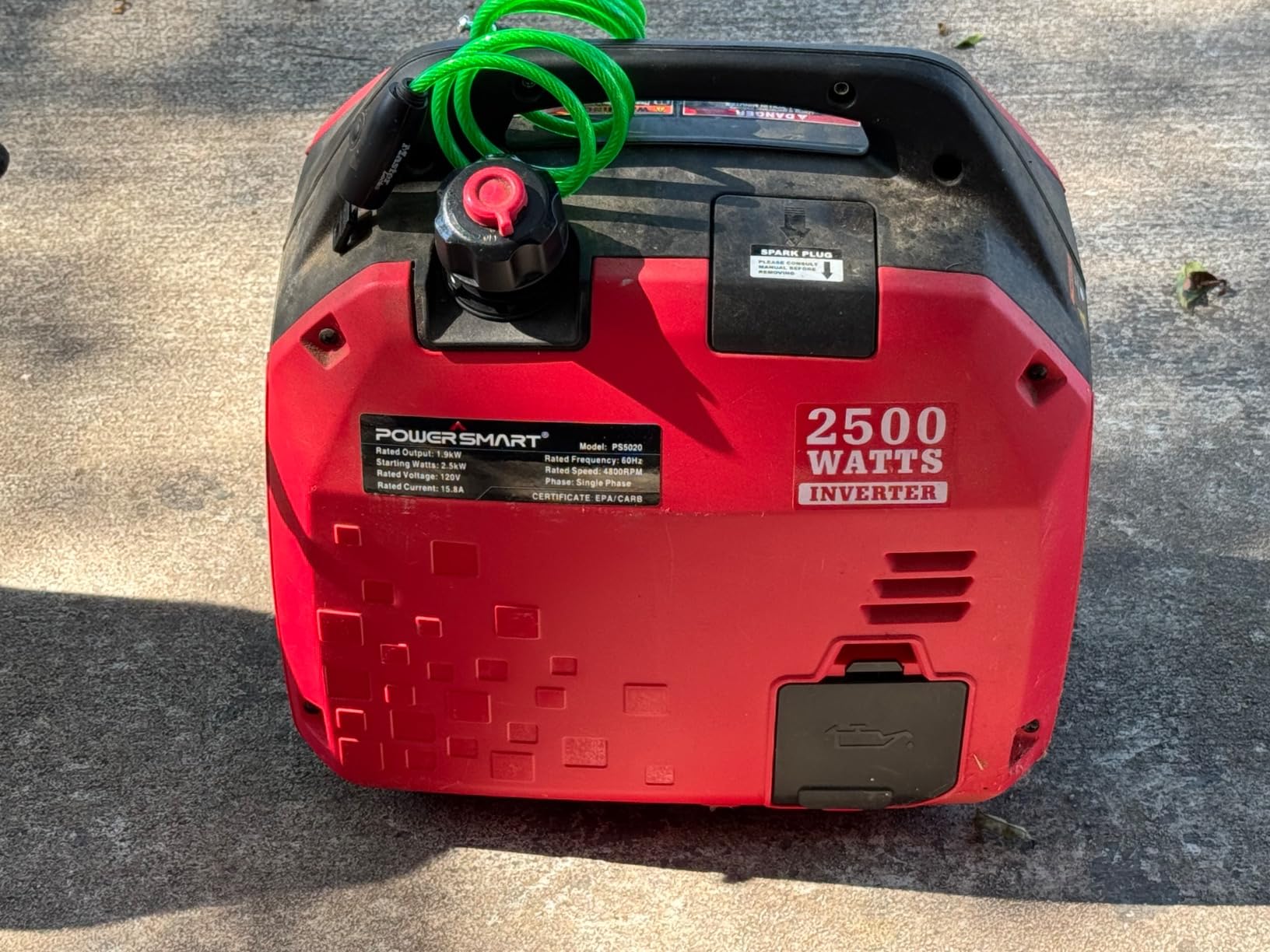 PowerSmart 4800W Inverter Generator,Parallel Ready&Electric Start Super Quite Gas Powered,RV Ready with 30A Outlet, EPA & CARB Compliant for Home Backup, Camping,Portable Power Station customer photo 2