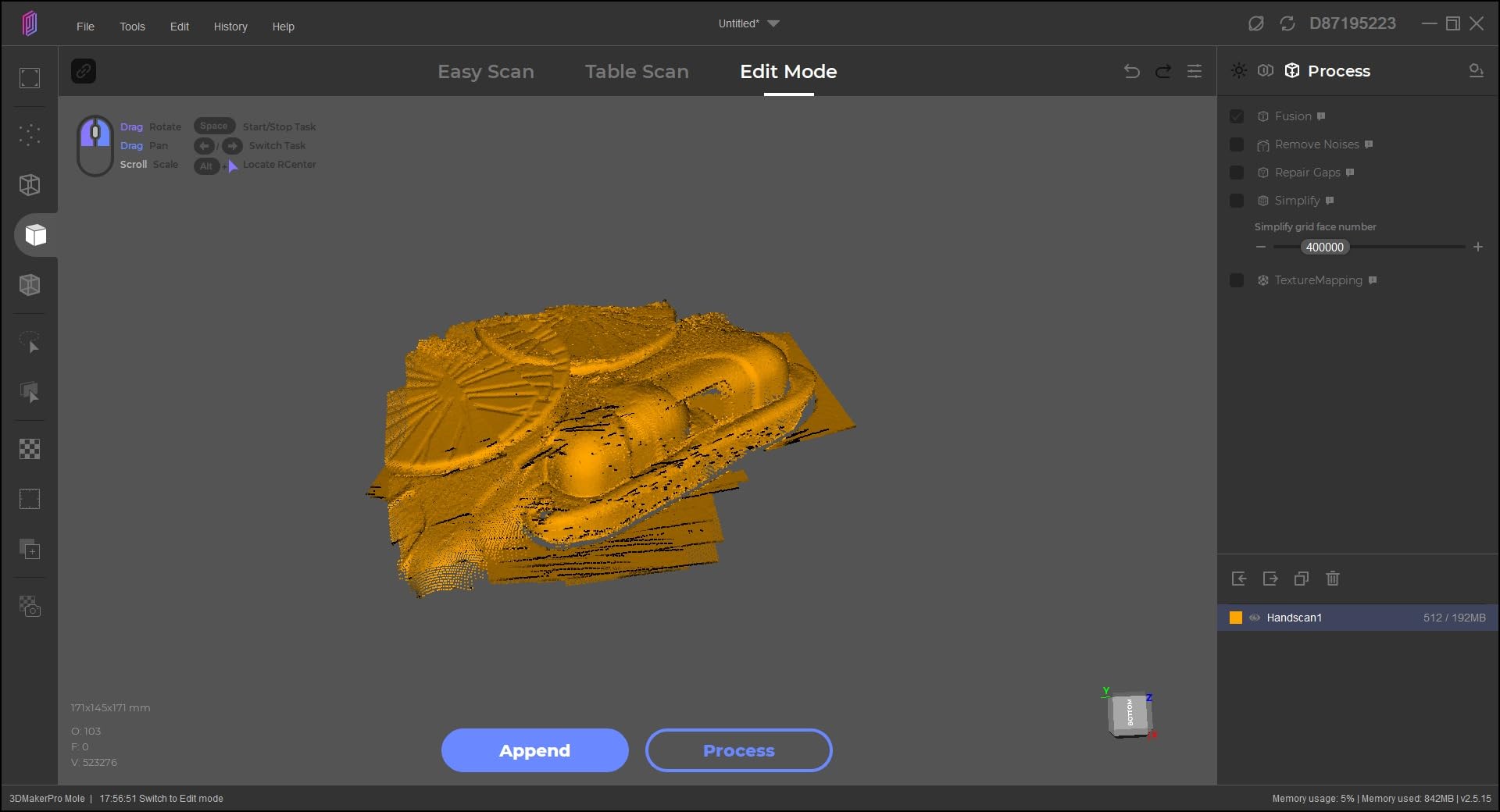 3DMakerpro Fox Entry-Level Medium-Format 3D Scanners for 3D Printing customer photo 1
