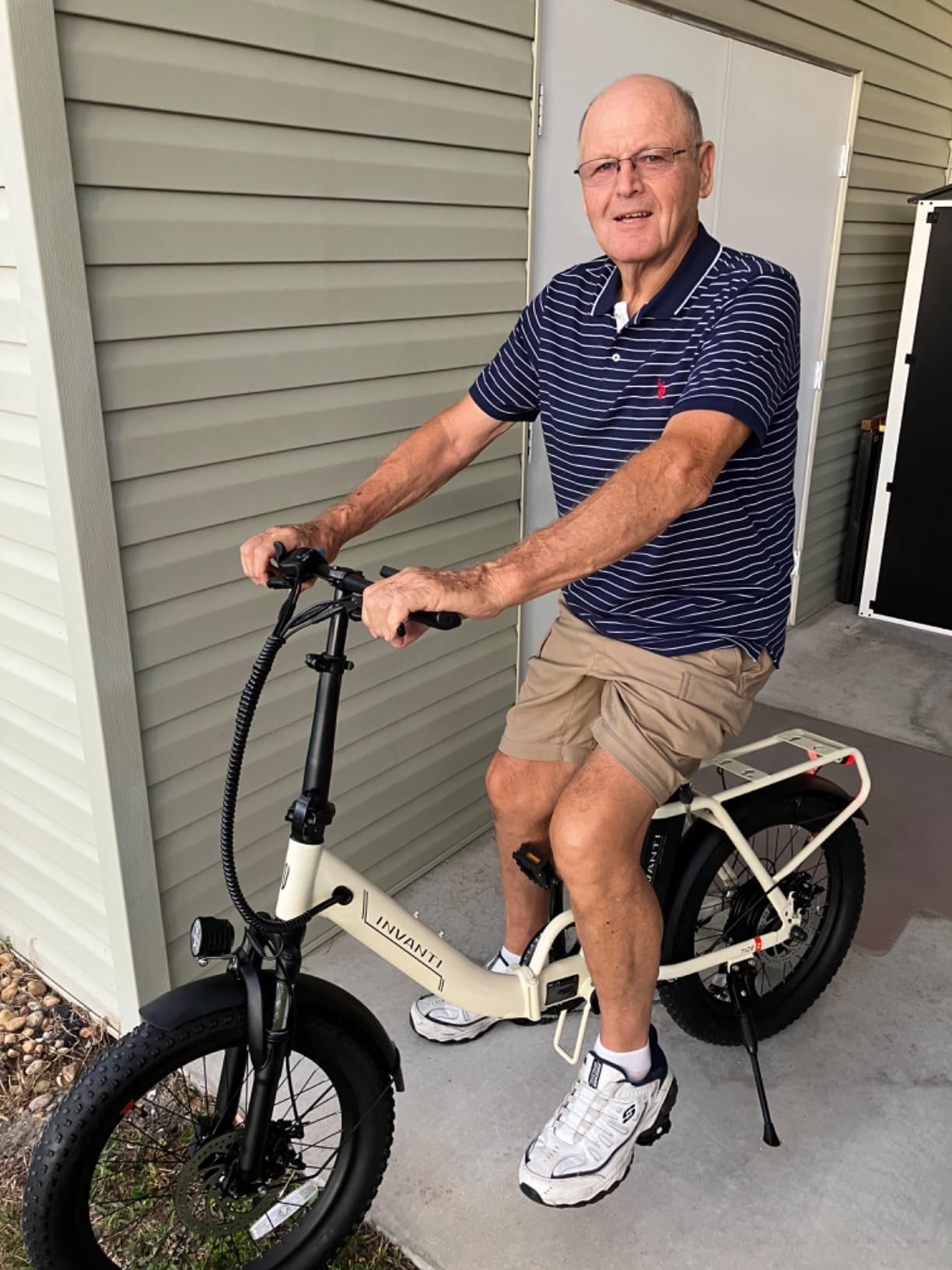 INVANTI Foldable Electric Bike, 20MPH Top Speed 45Miles, 20