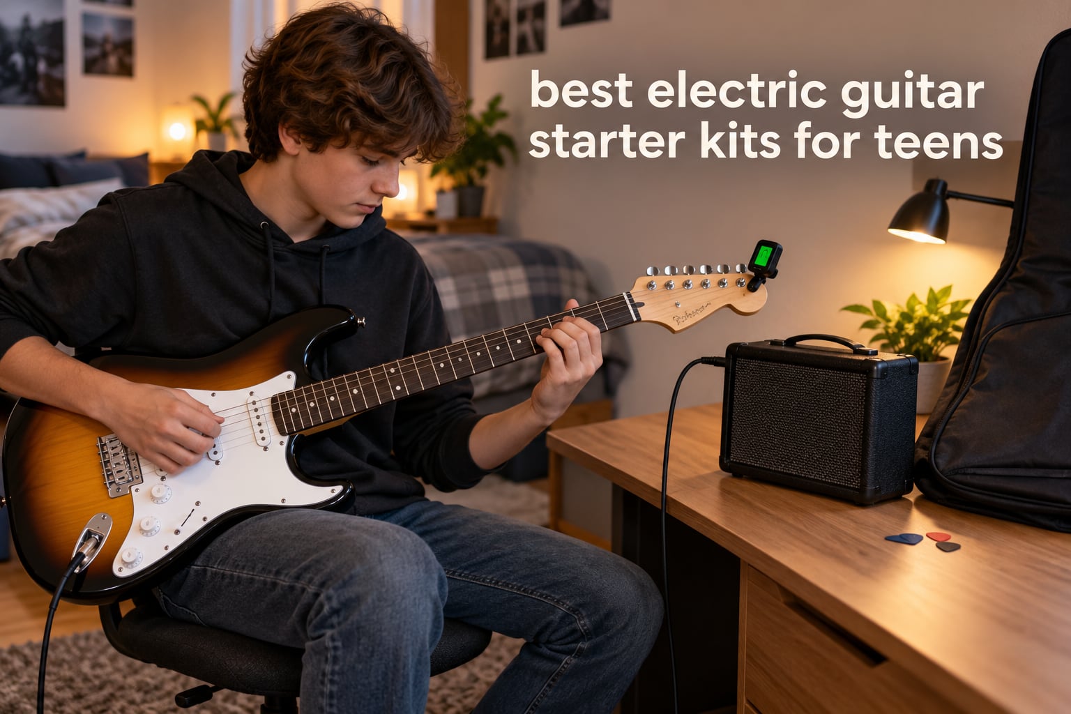 best electric guitar starter kits for teens