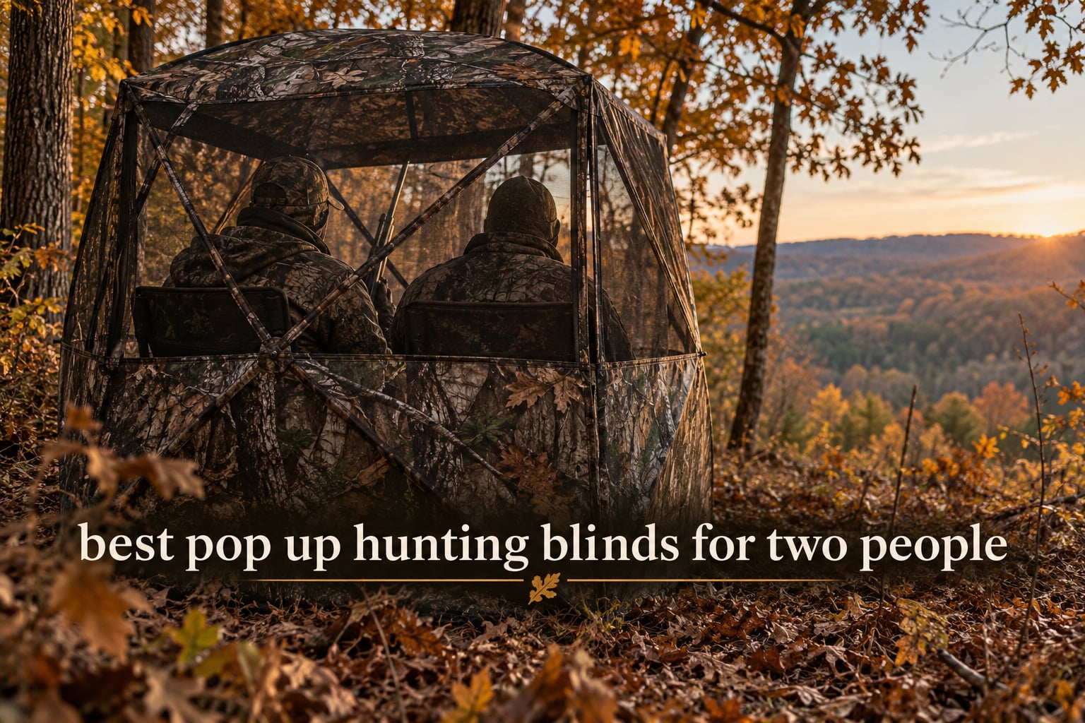 best pop up hunting blinds for two people