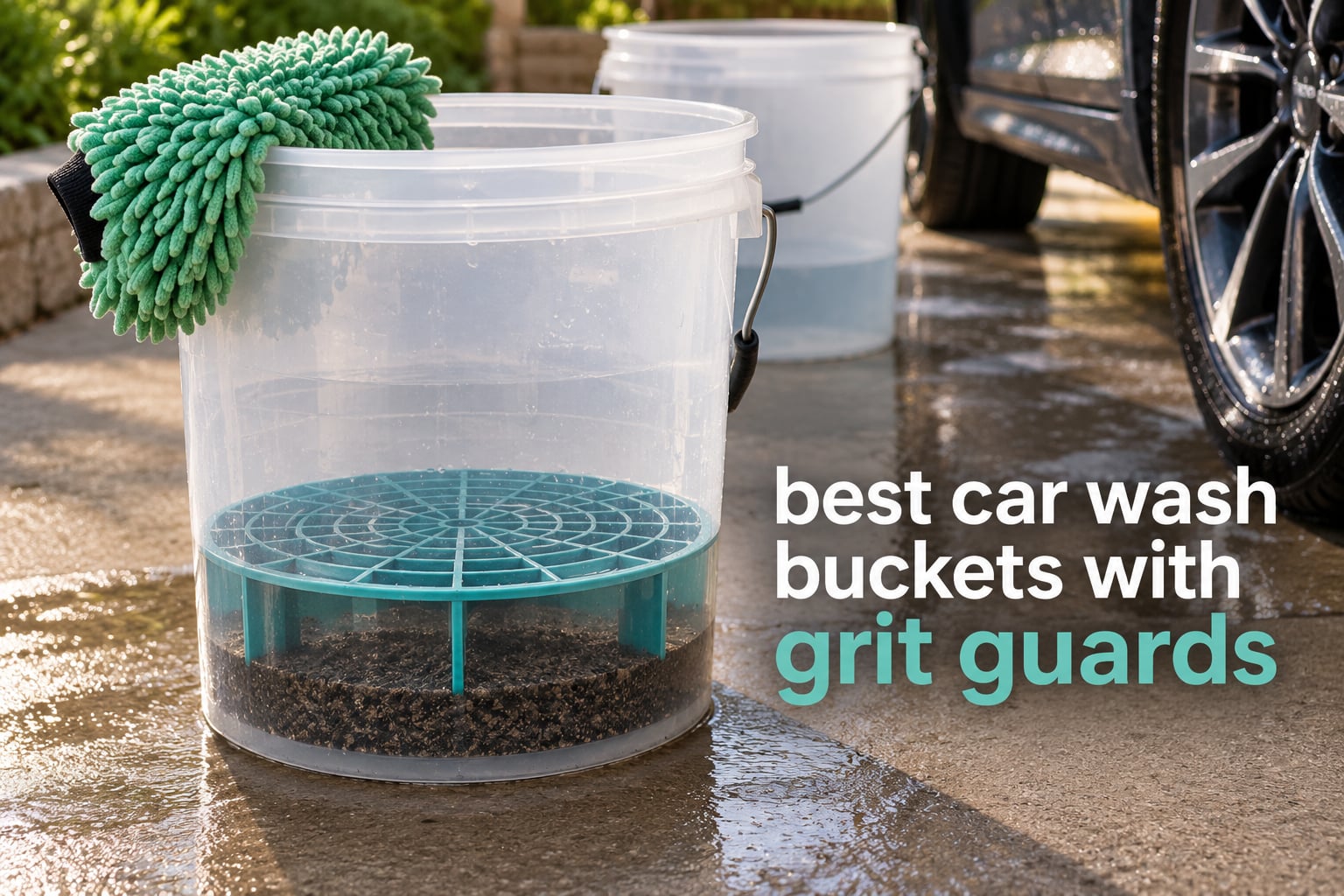 best car wash buckets with grit guards