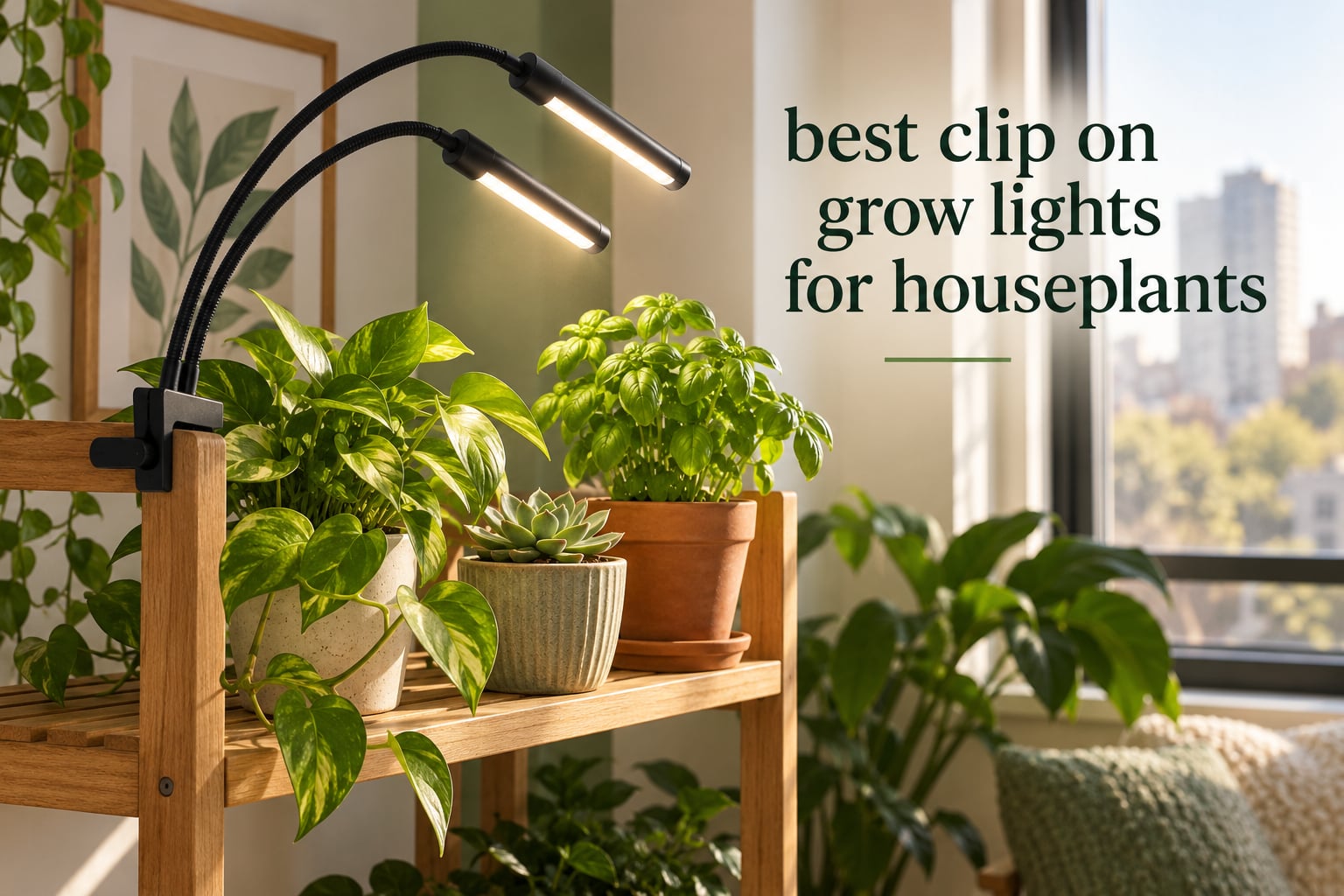 best clip on grow lights for houseplants