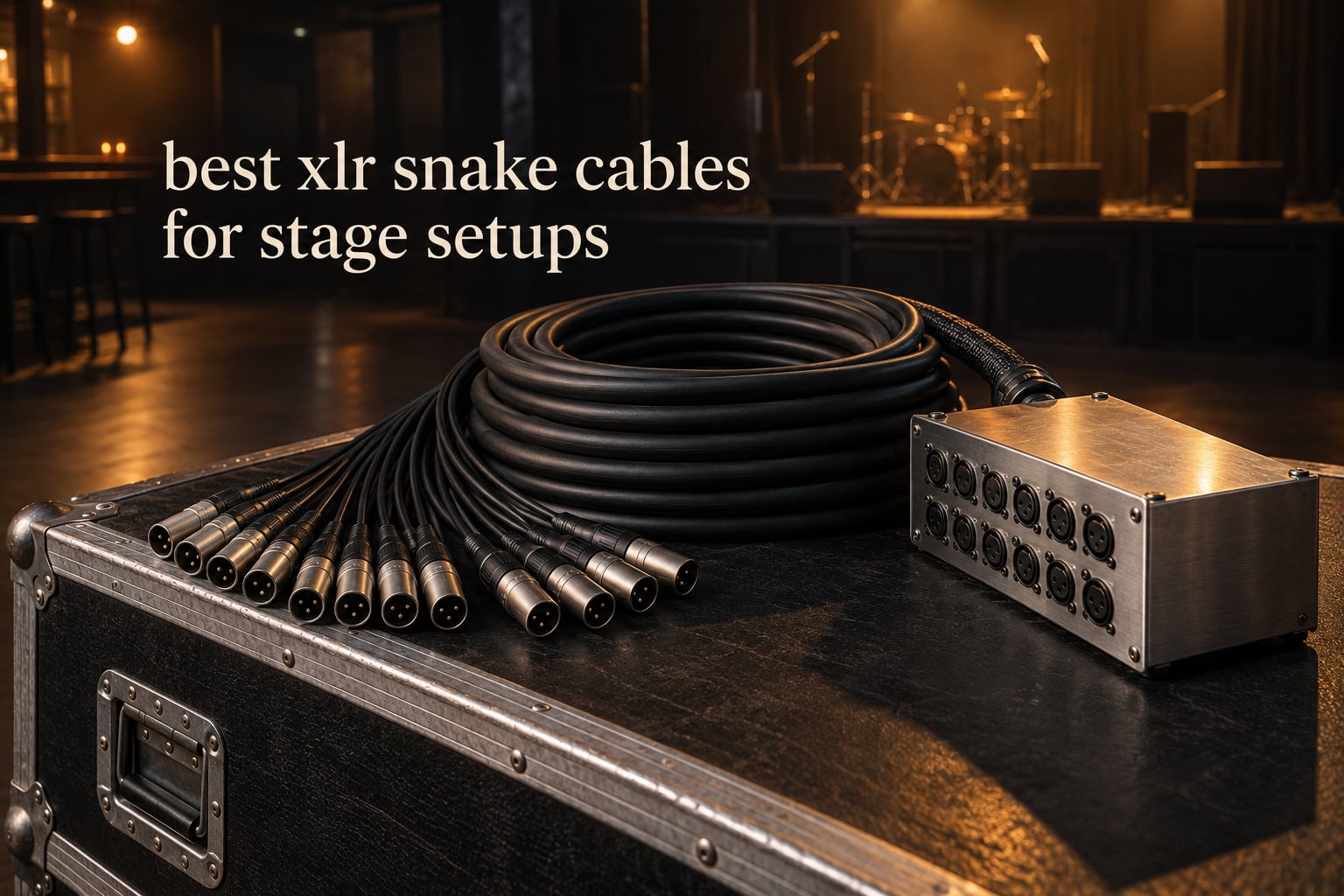 best xlr snake cables for stage setups