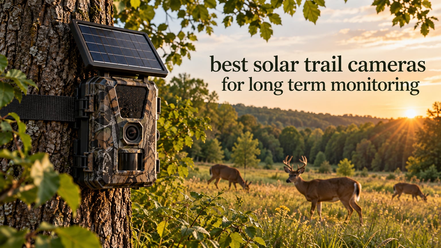 best solar trail cameras for long term monitoring